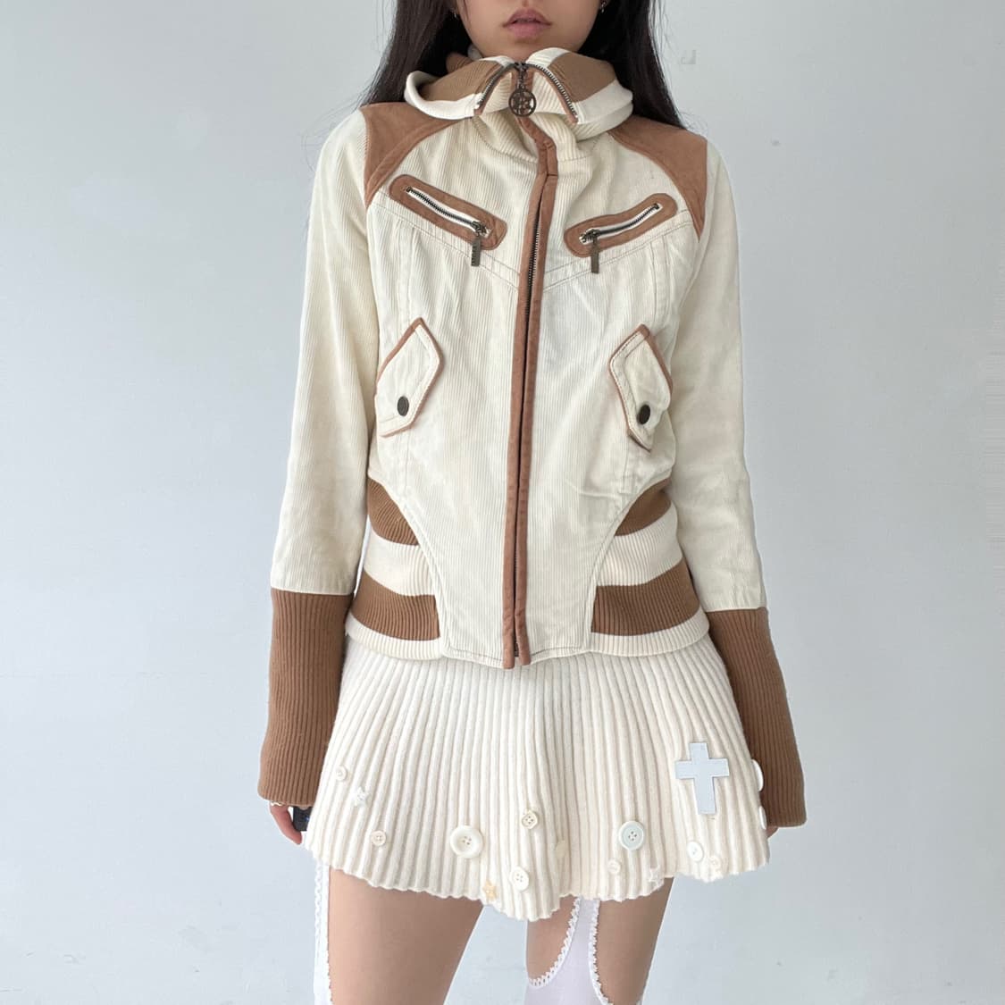 EGOIST High-neck Corduroy Jacket 상품이미지1