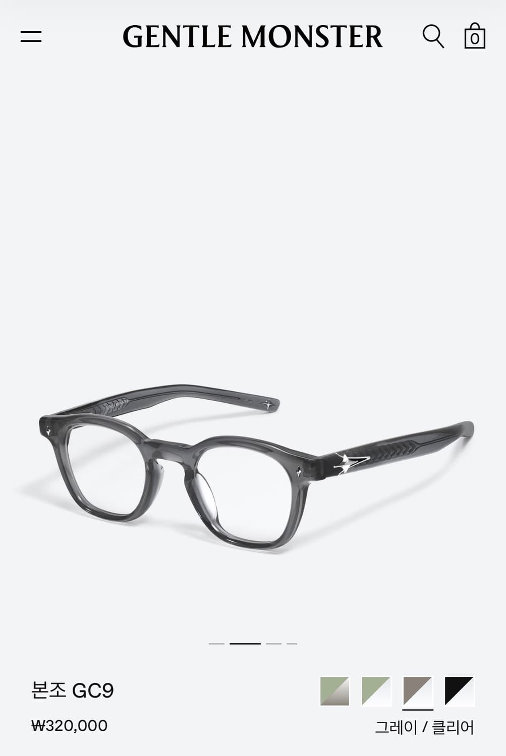 젠틀몬스터 본조 그레이 새상품 상품이미지2