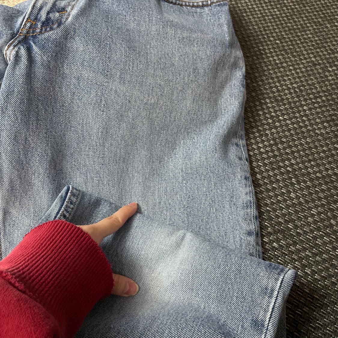(34) 리바이스 550 35X34 연청 데님 팬츠 상품이미지4