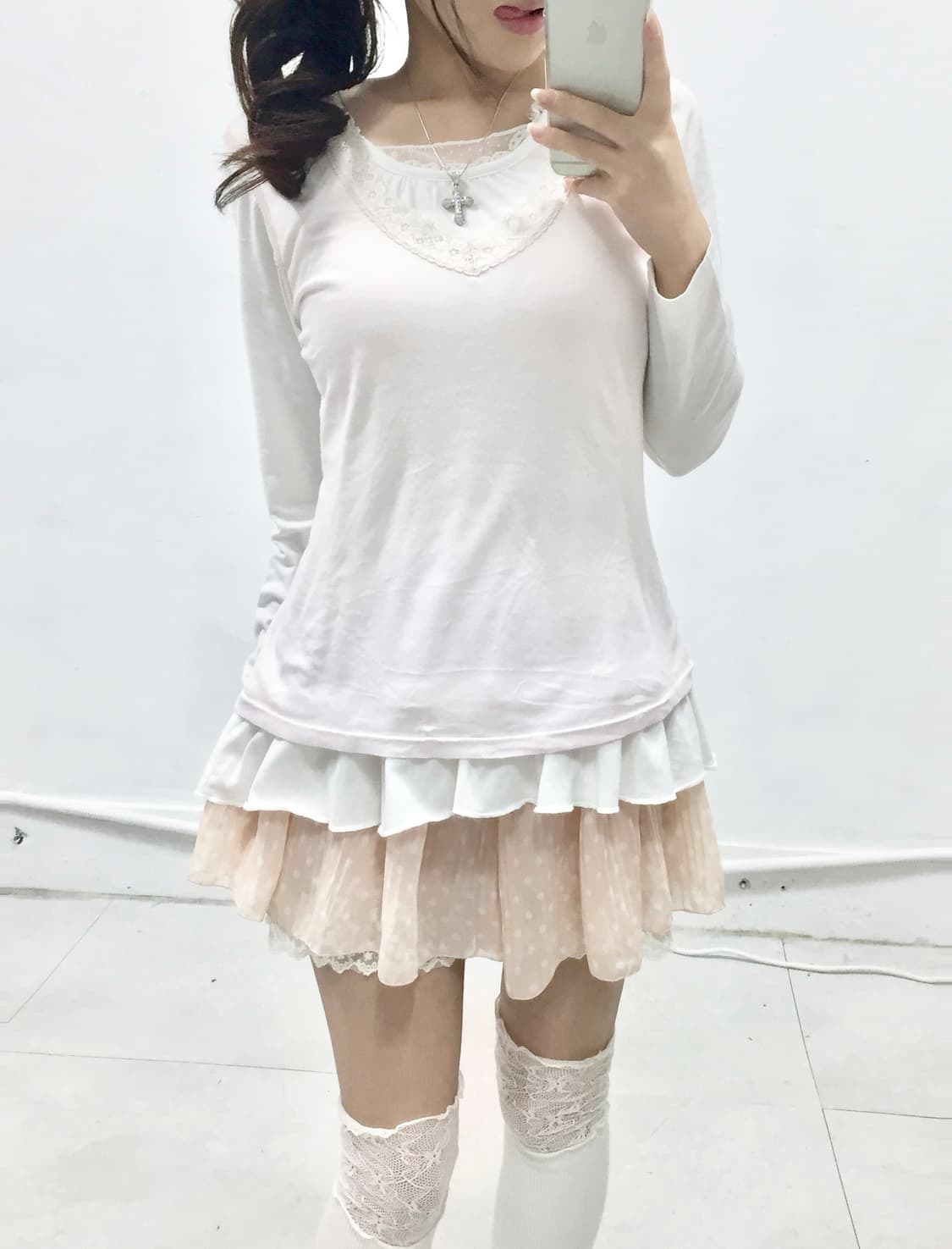 [JPN] 코디셋 ! 로걀 복숭아맛 핑크 도트 코디셋 상품이미지2