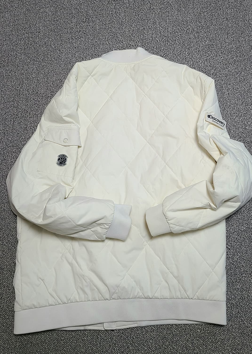 디스커버리 남성 하이랜드 블루종 항공점퍼 105 크림색상 상품이미지9