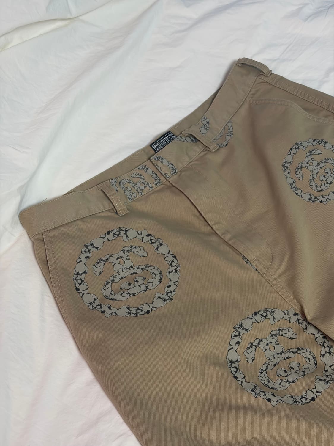 스투시 x 데님 티어스 SS 리쓰 치노 카키 34 상품이미지1