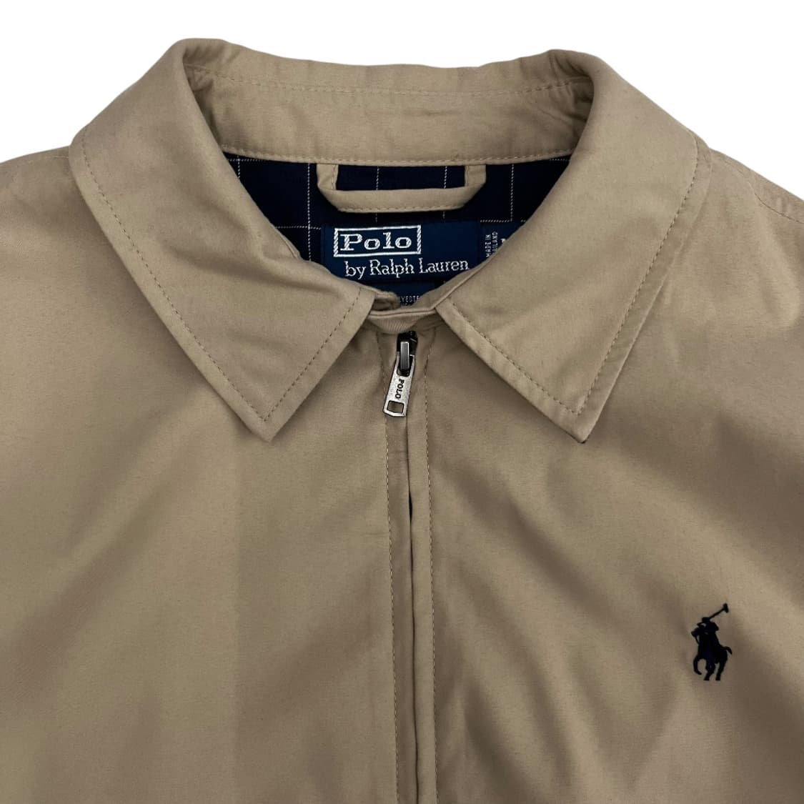 폴로 랄프로렌 네이비포니 베이지 블루종 자켓 M 상품이미지4