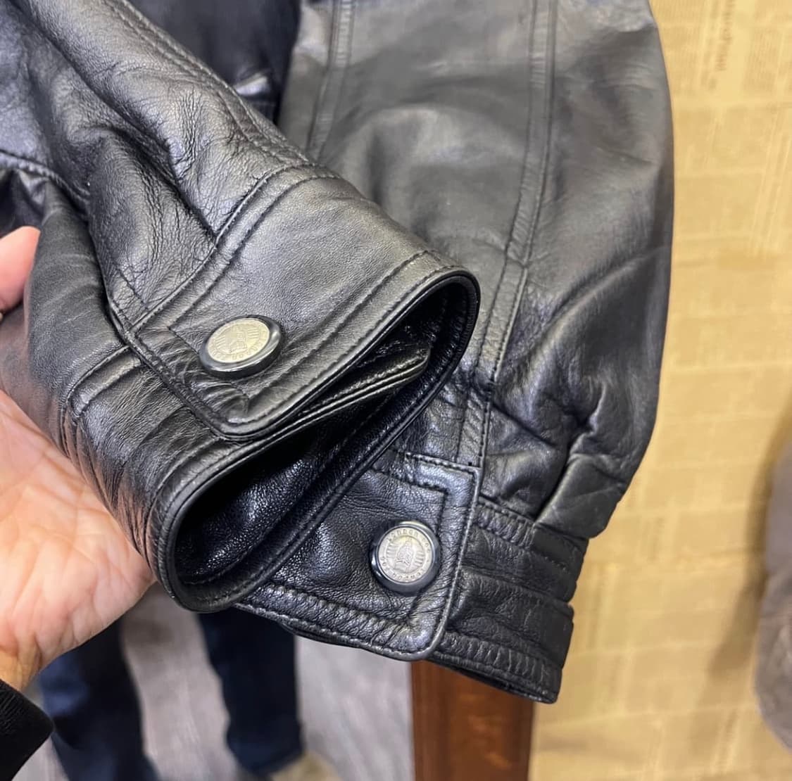 90‘s 빈티지 레더자켓 상품이미지3