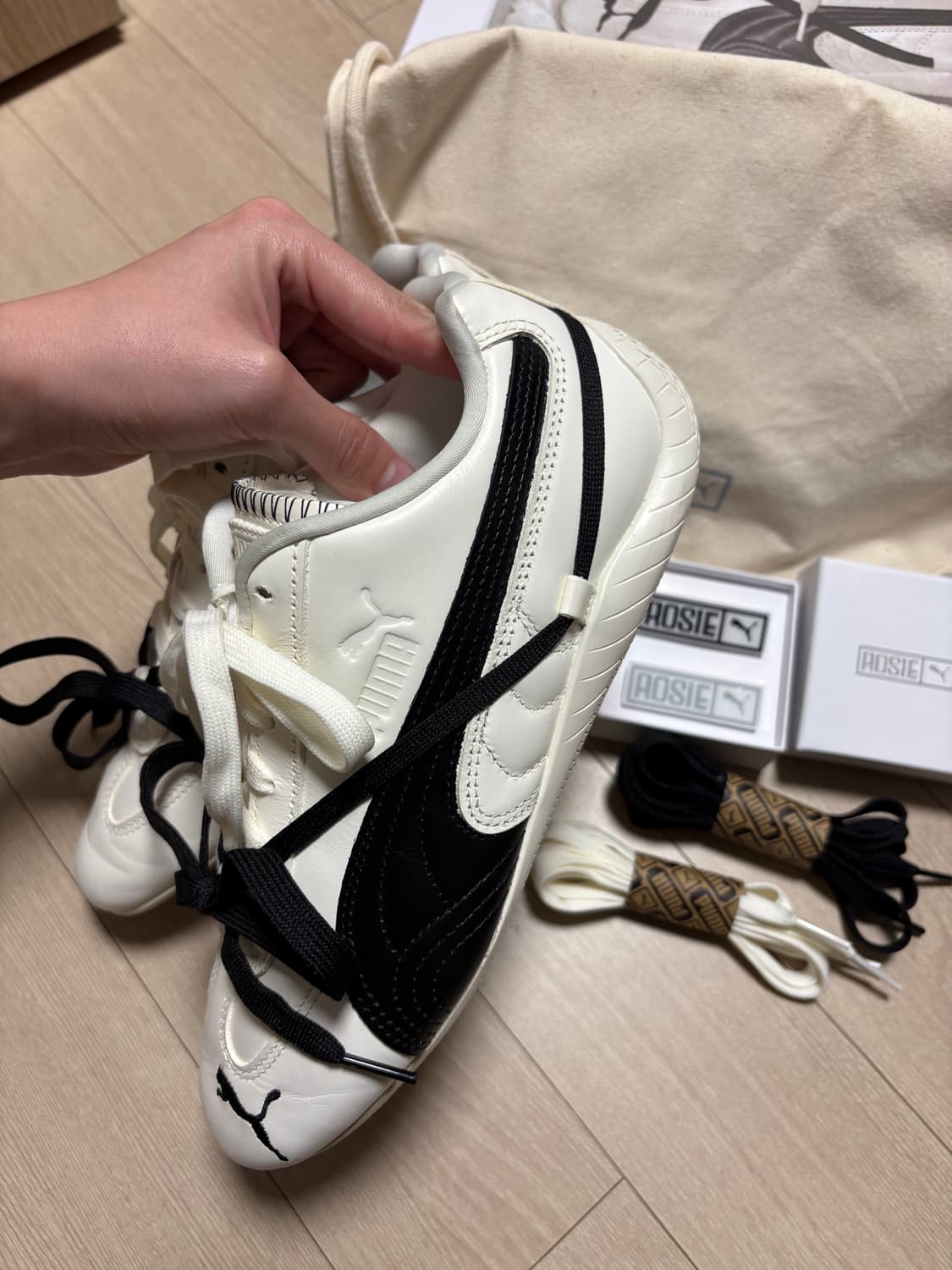 로제 푸마 스피드캣 웜화이트240 상품이미지4