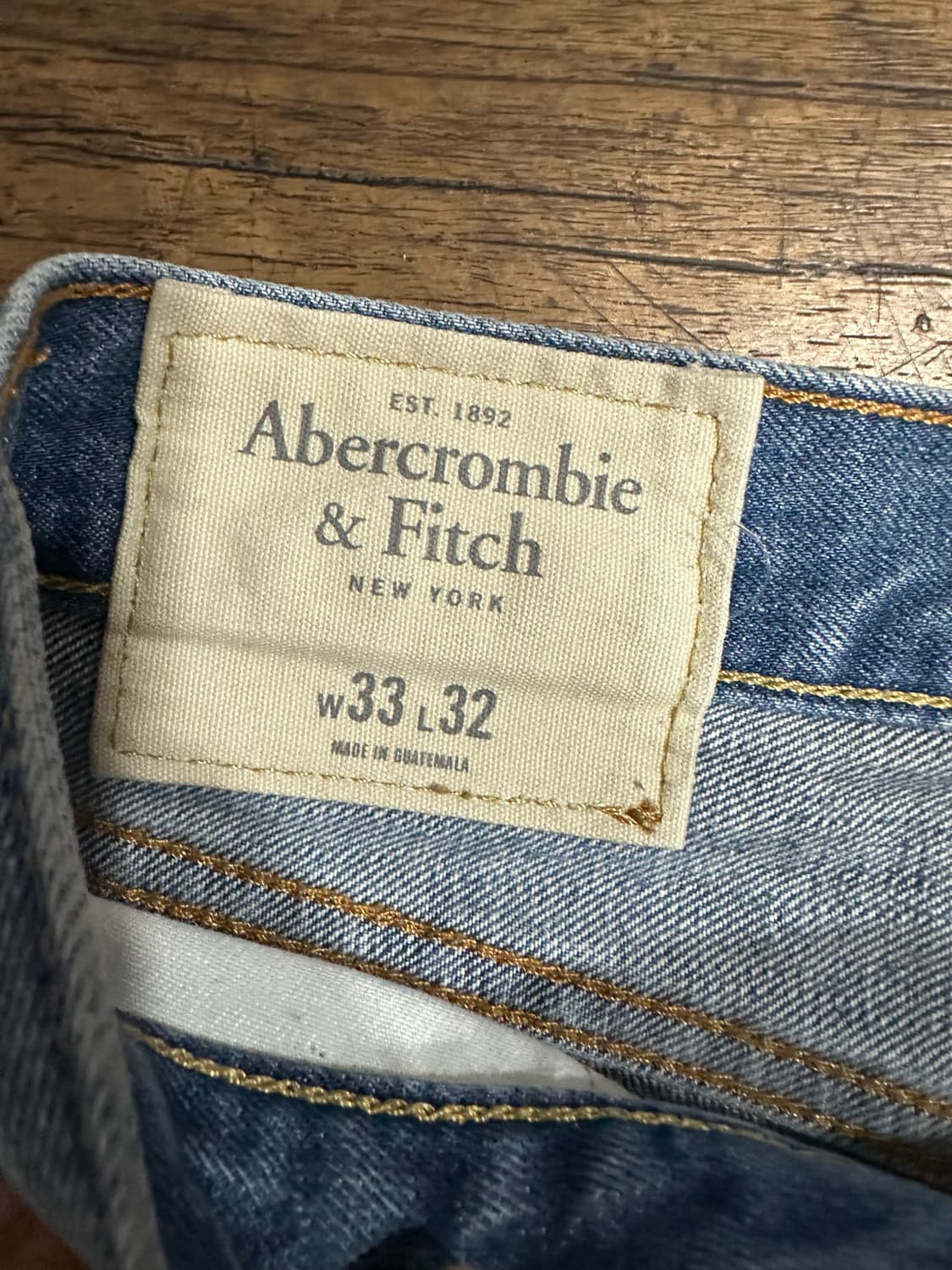 아베크롬비앤피치 Abercrombie & Fitch 버튼플라이 워싱 데님 상품이미지8