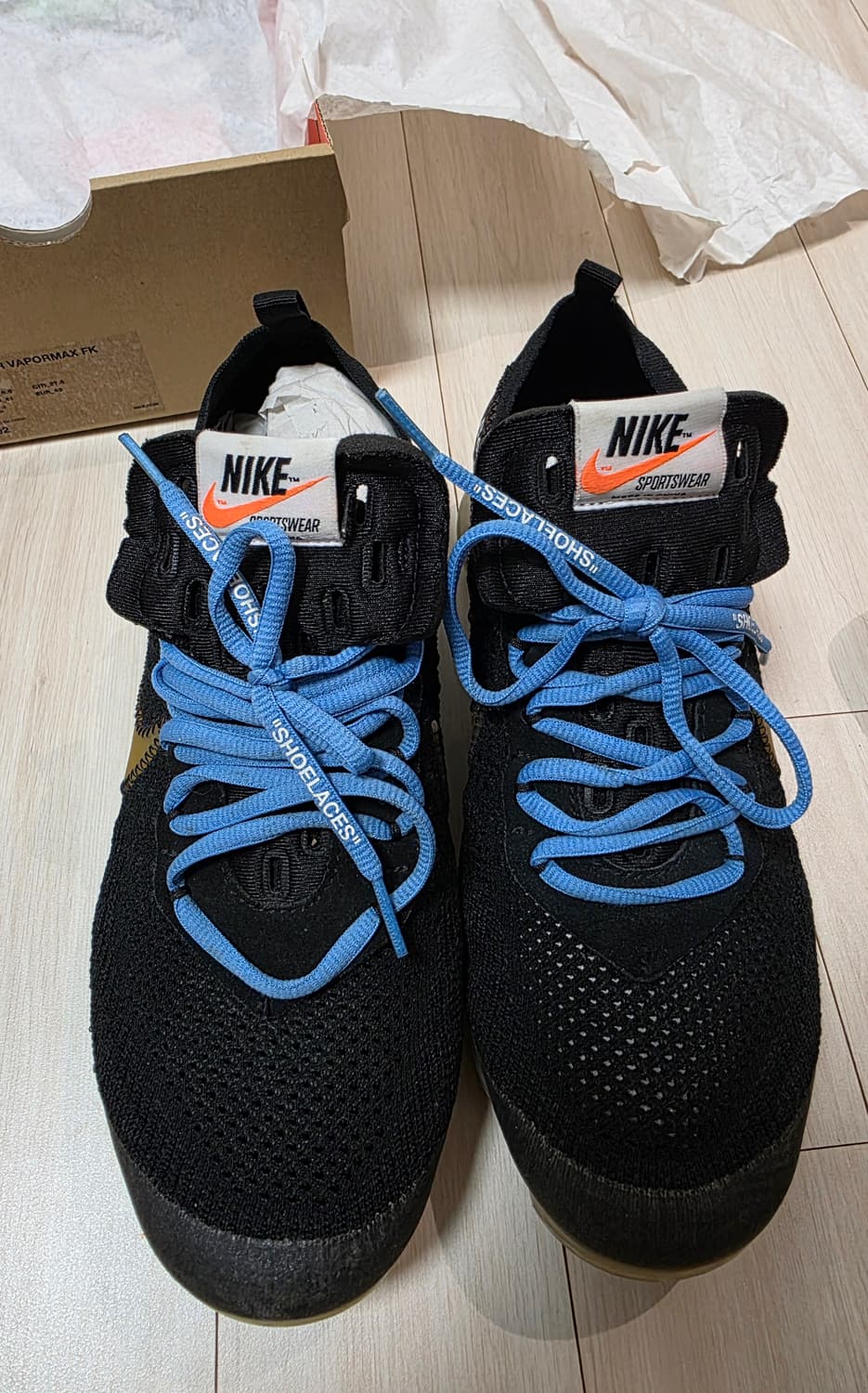 나이키x오프화이트 에어 베이퍼맥스 V2 블랙 [275] 상품이미지2