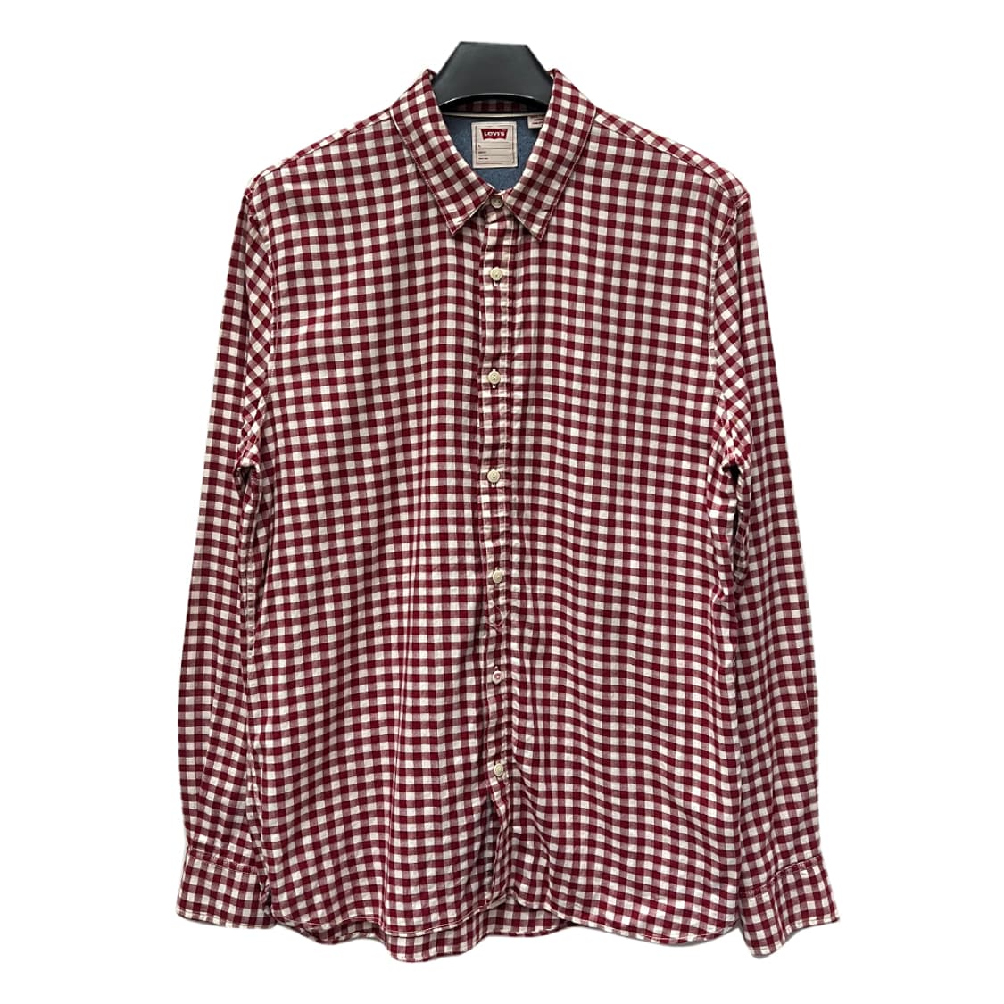 리바이스 슬림핏 깅엄체크 셔츠 L 상품이미지1