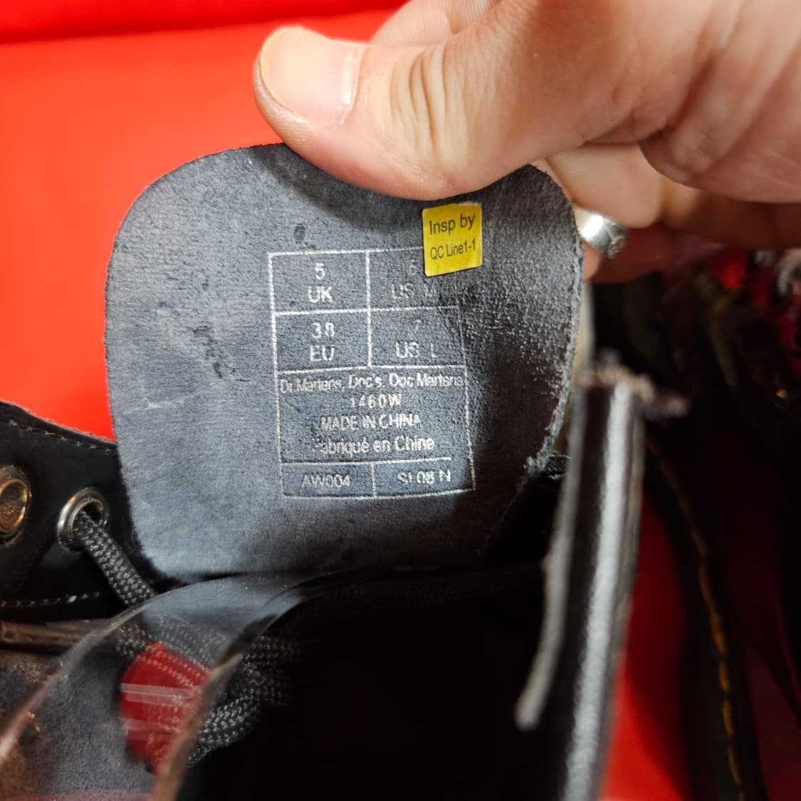 닥터마틴(Dr.Martens) 1460w 8홀 유광 부츠 38size 상품이미지8