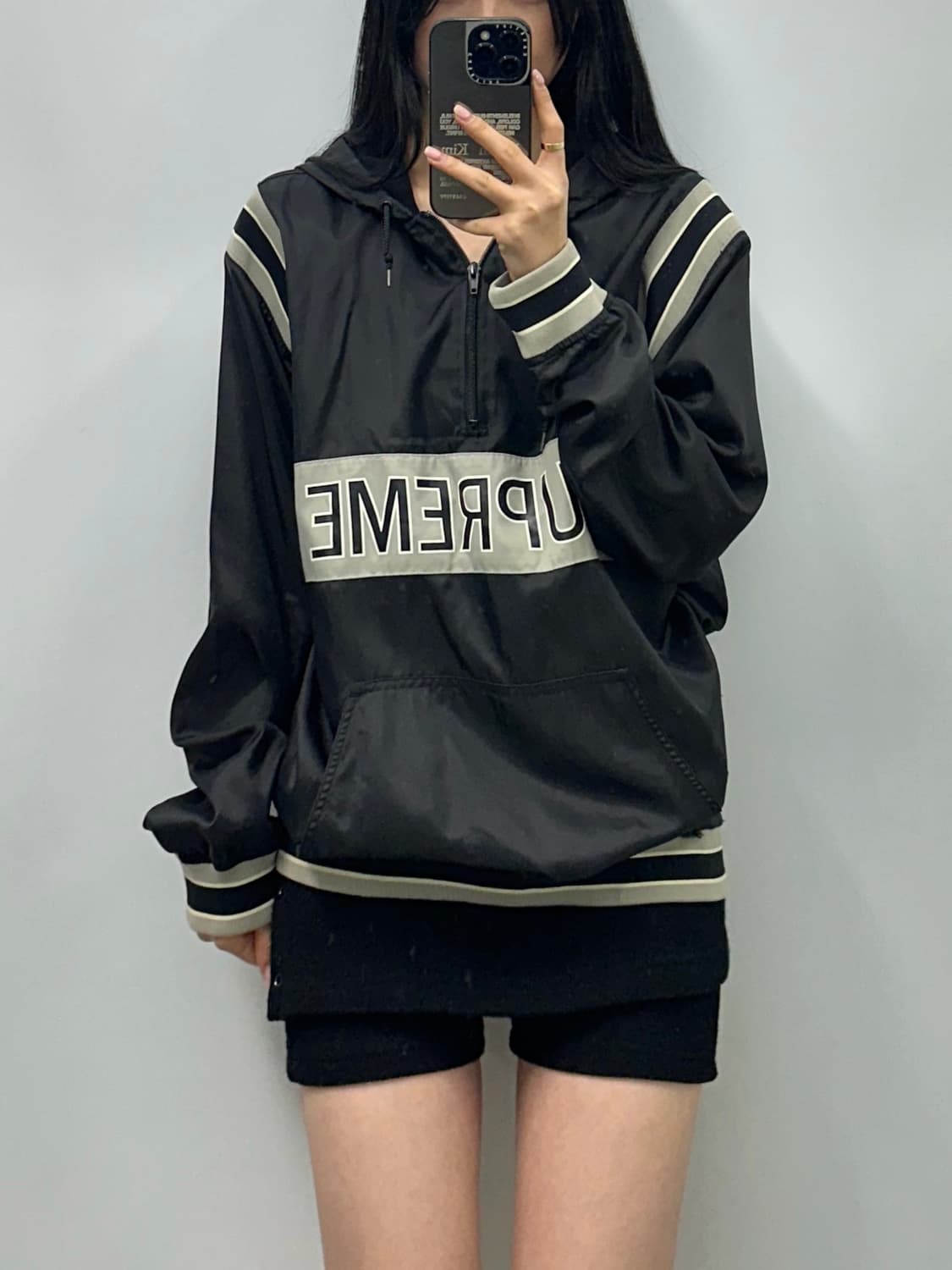 15ss 슈프림 팀 풀오버 화이트 아노락 상품이미지1