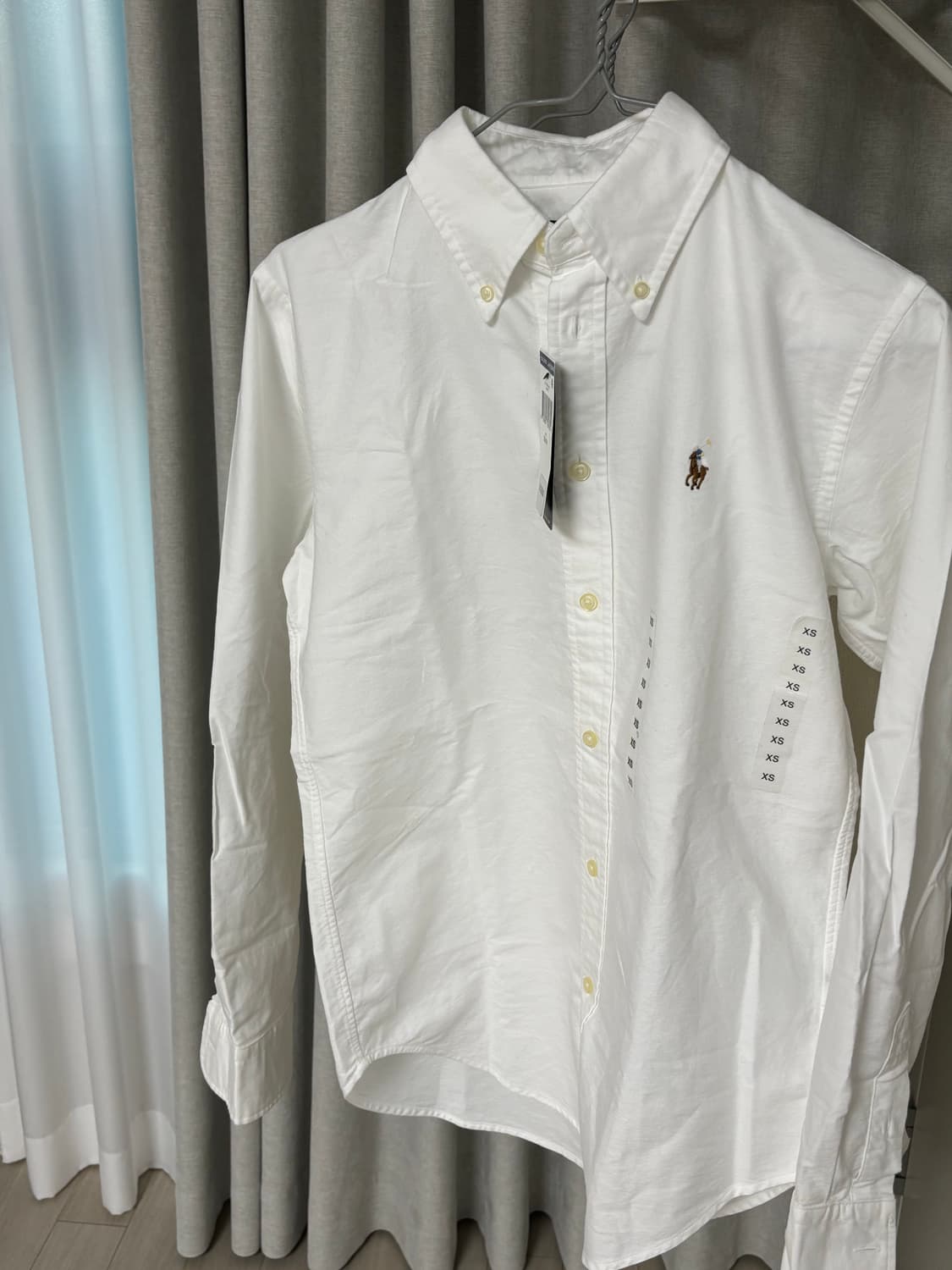 미국 폴로 랄프로렌 화이트 셔츠 XS 새상품 정가 $128 상품이미지1