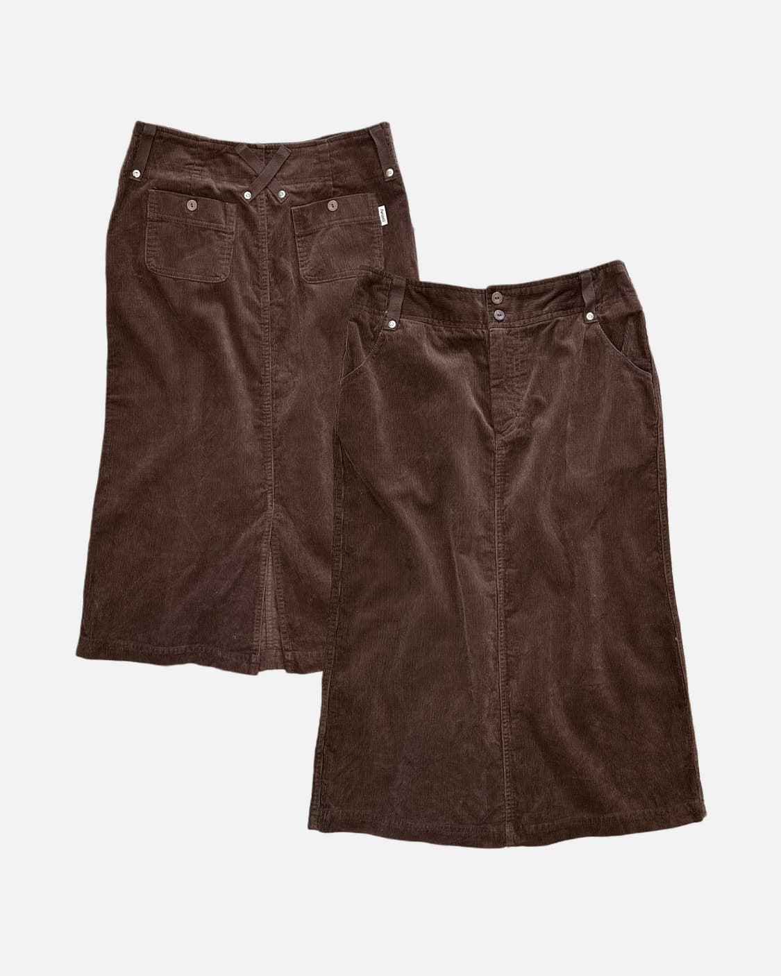 brown corduroy pocket skirt 상품이미지1