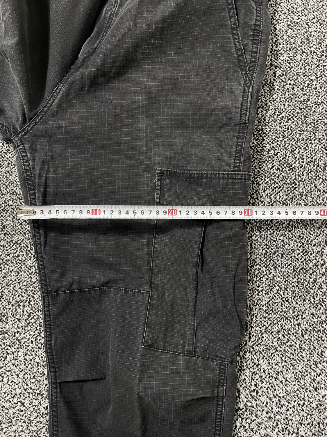 빈티지9. 칼하트 WIP 레귤러 카고 팬츠 워크 팬츠 면바지 딥차콜 상품이미지6