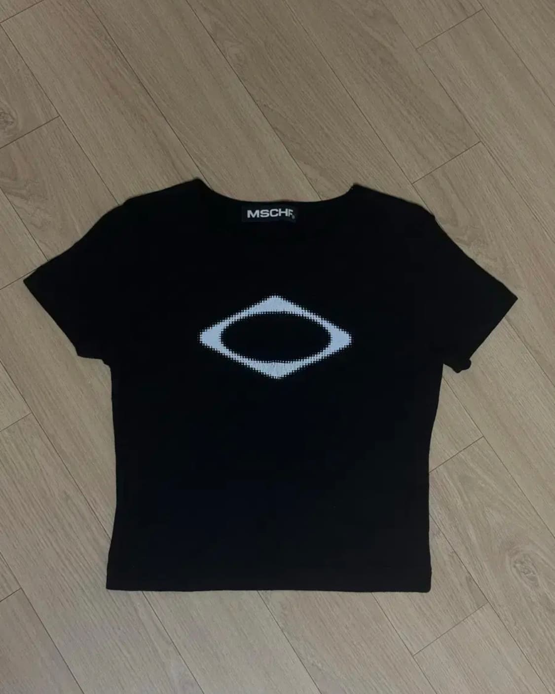 미스치프 롬버스 블러 미니 반팔 s 상품이미지2