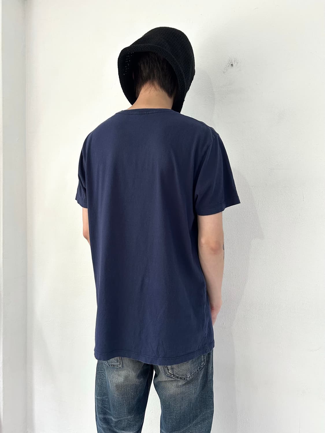 디젤 울프 그래픽 블루 반팔 상품이미지3