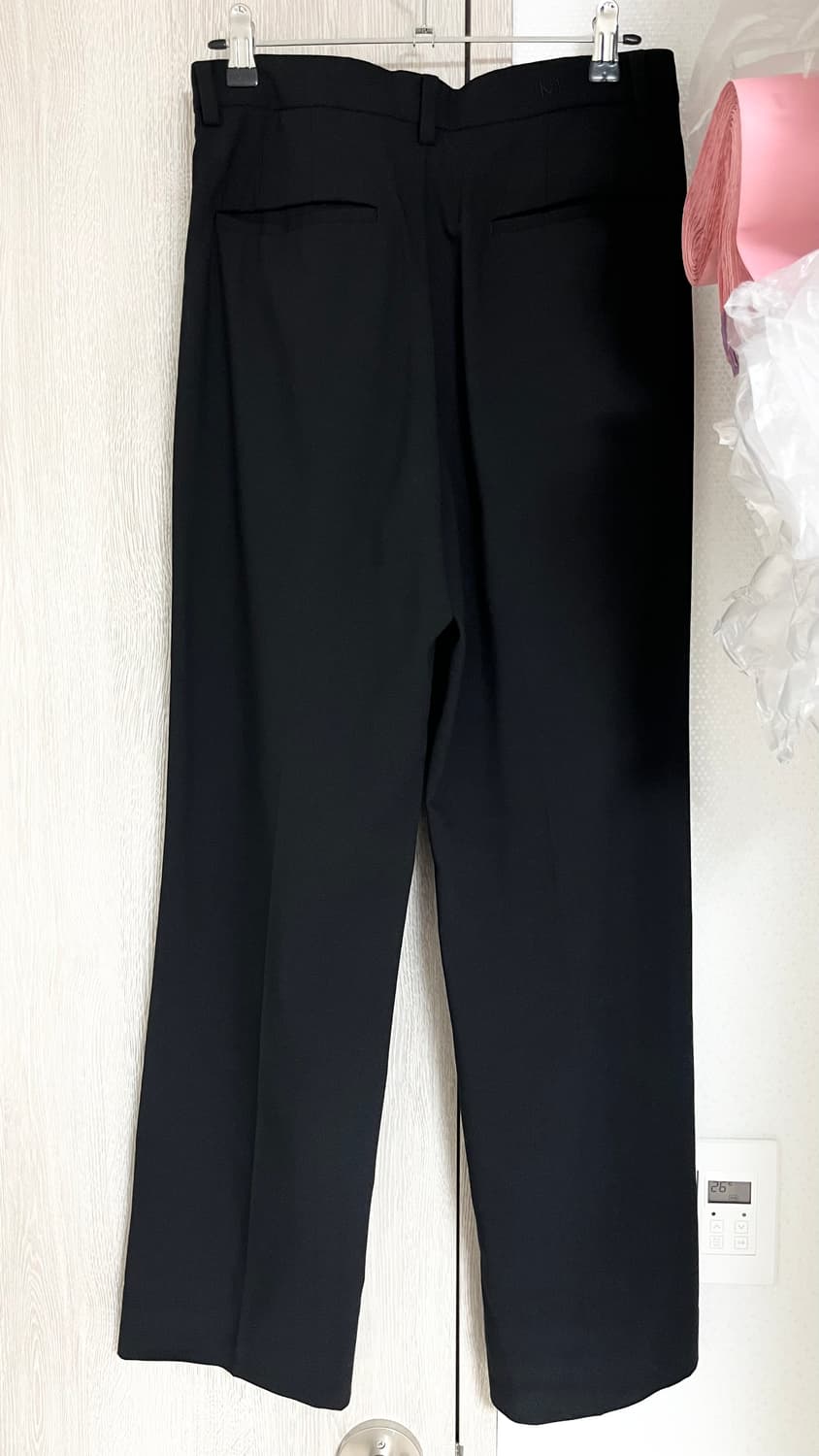 [1] 라벨아카이브 자수 와이드 핏 팬츠 상품이미지3