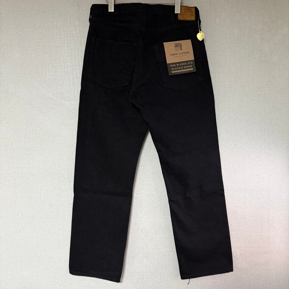 [34, 새상품]트로피클로딩 1906W 더블니 블래키 데님 팬츠 상품이미지3