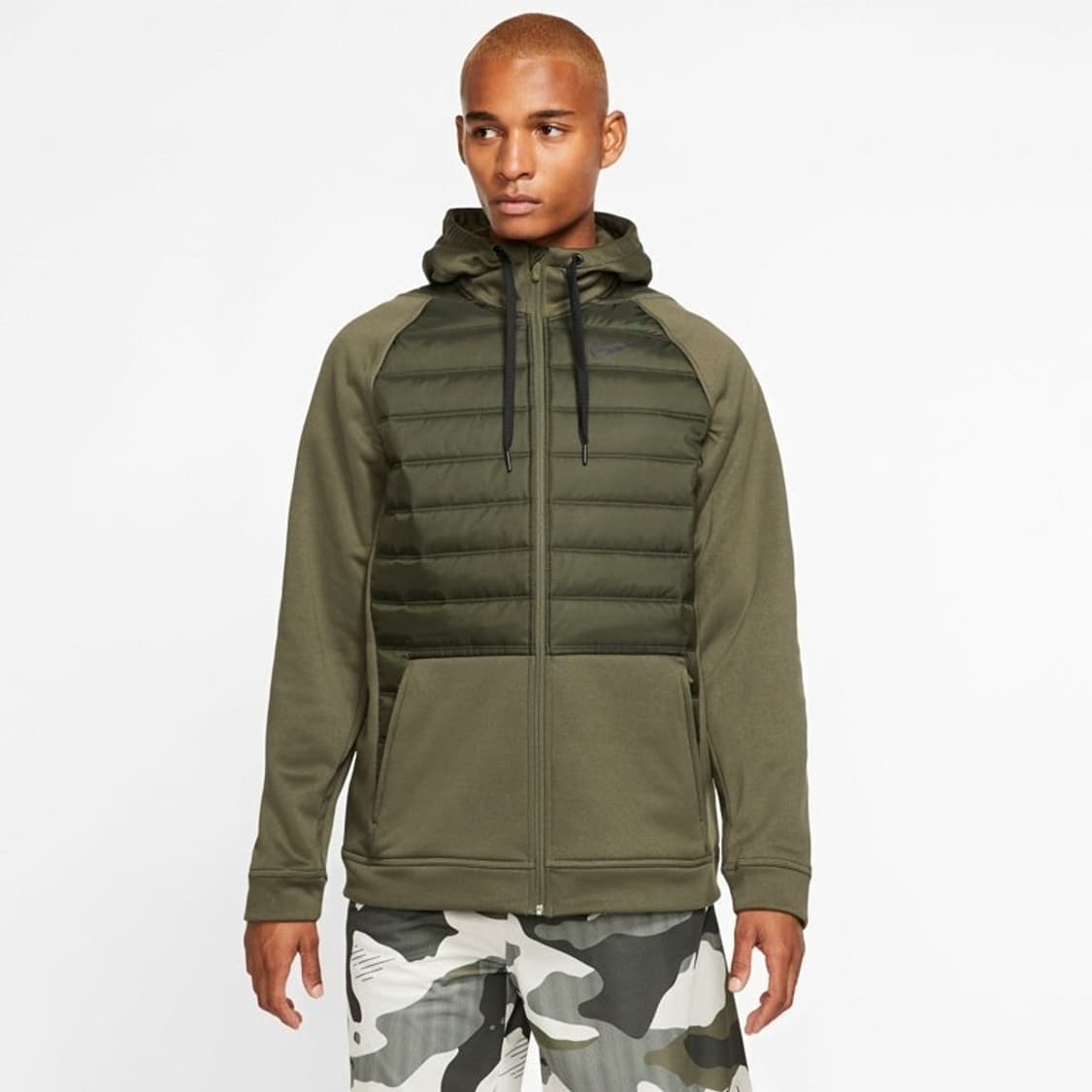 나이키 써마 윈터라이즈 풀집 후드 집업 자켓 카키 상품이미지9