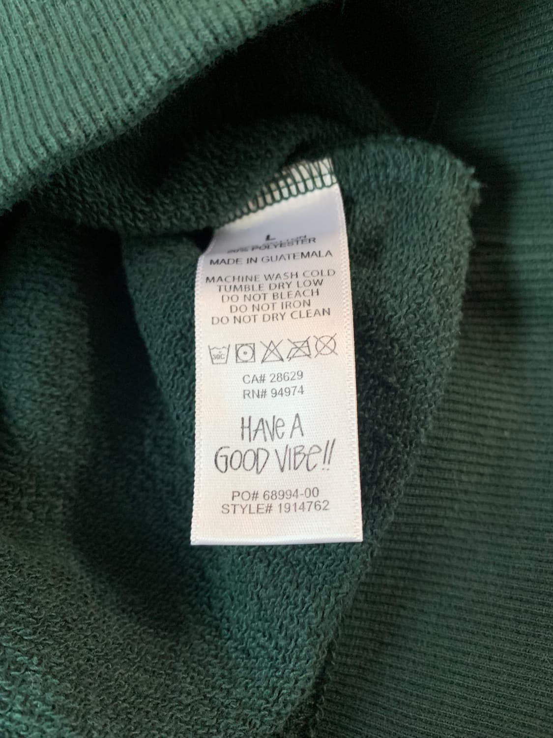 스투시 베이직 크루넥 스웨트셔츠 포레스트 상품이미지4