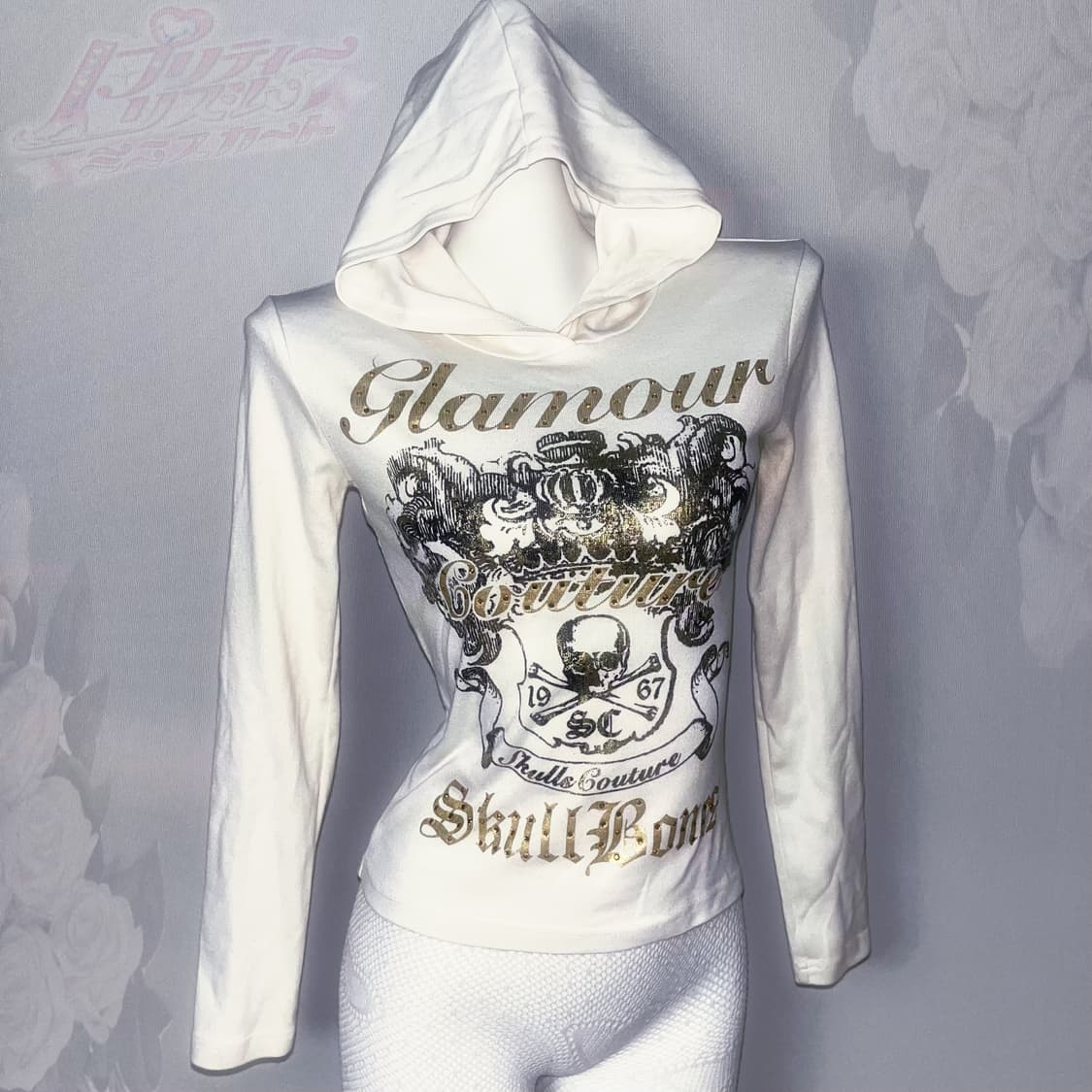 Skull & Bones  00‘s 갸루 와투케 페어리 그런지 스컬 후드 상품이미지3