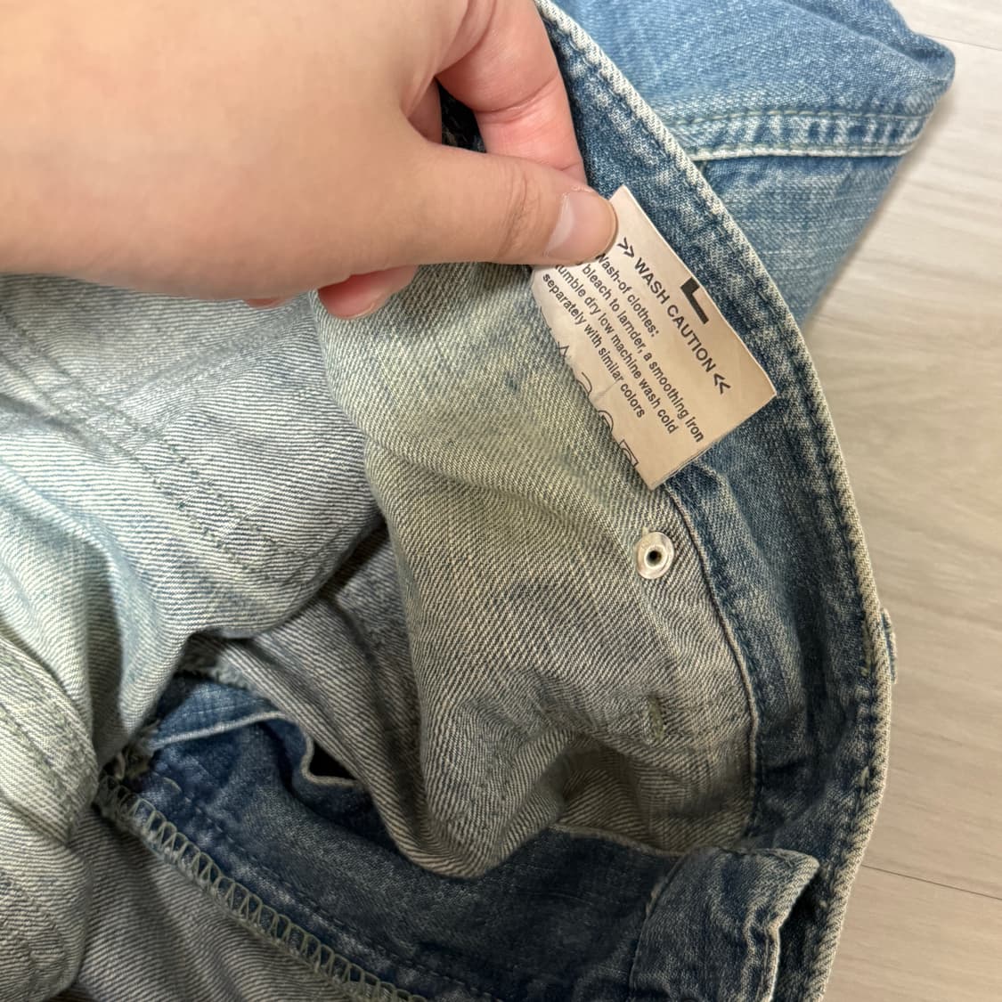 빈티지 카고 포켓 데님진 상품이미지9