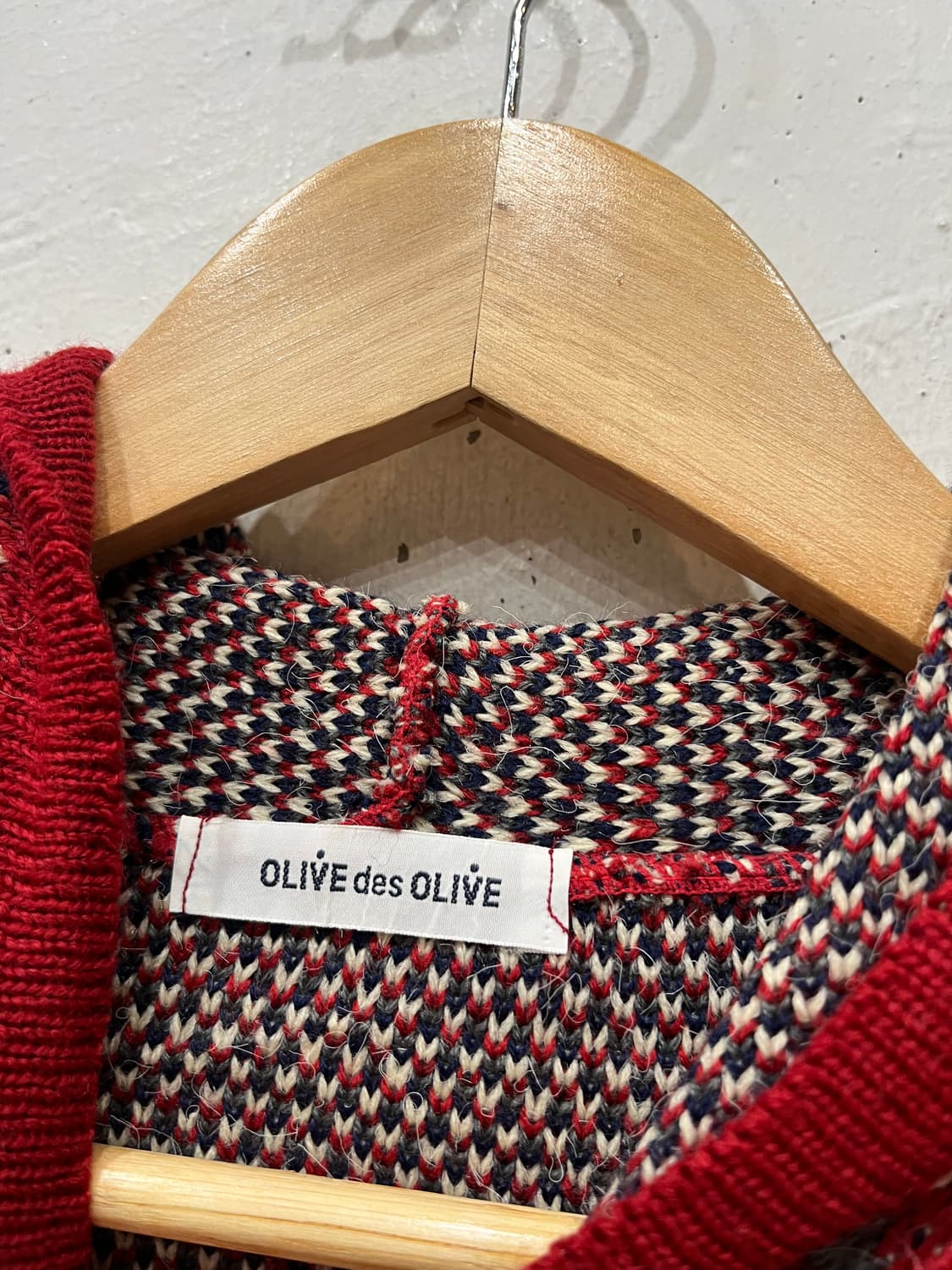 Olive de 노르딕 니트 후디 원피스 Made in JAPAN 상품이미지5