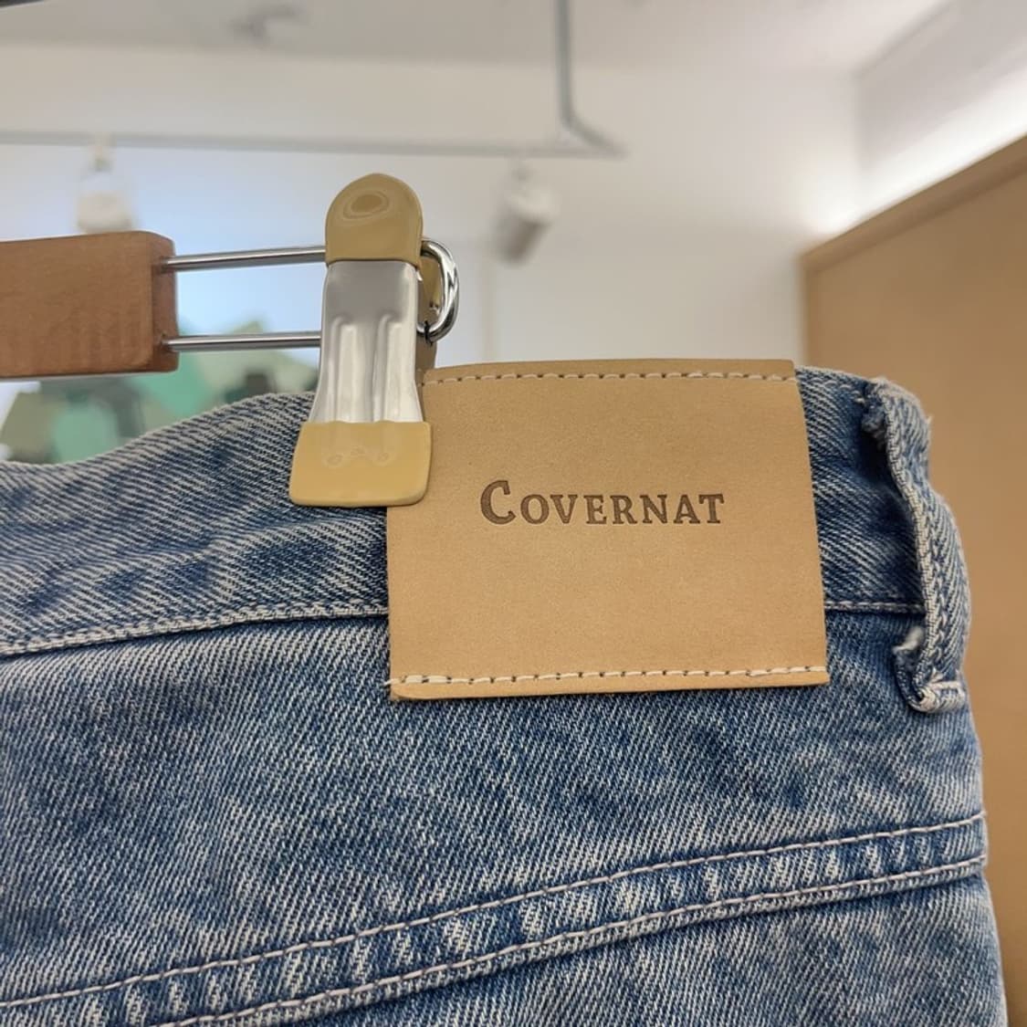 커버낫 모던 빈티지 캐주얼 와이드 연청 데님팬츠 XL C08508 상품이미지5