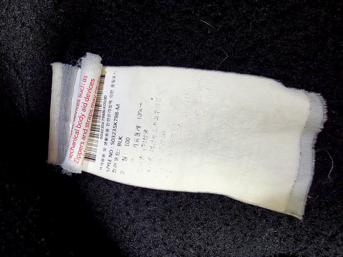 [데상트] 아우디 스위스 스키팀 패치 블랙 후리스 후드 집업 100 상품이미지4