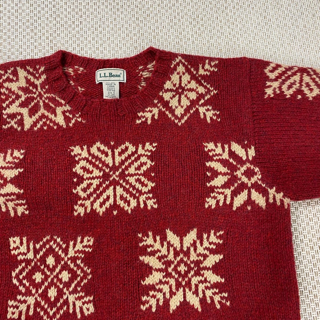 (44-55) 90’s 엘엘빈 노르딕 울 스웨터 상품이미지3