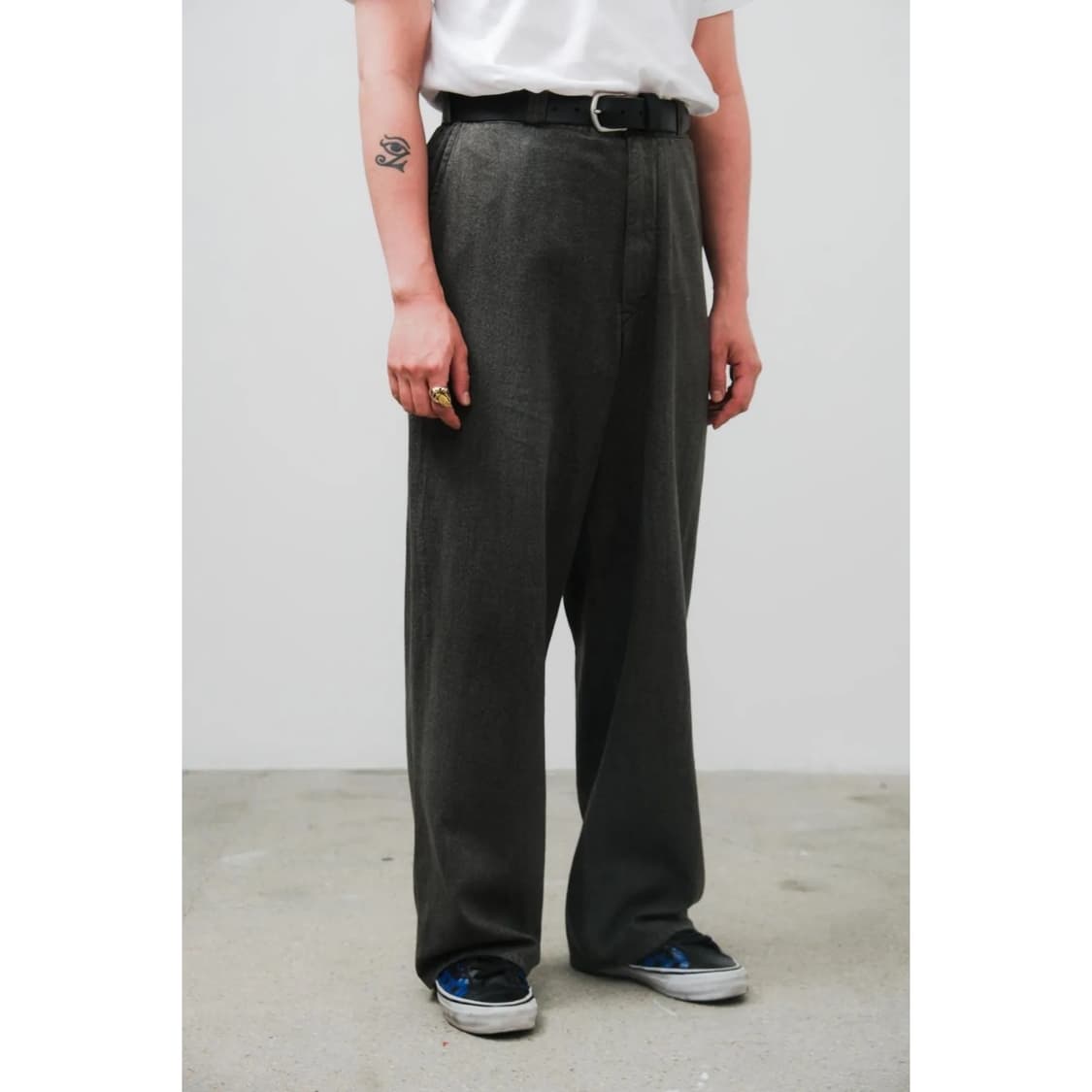 26ss Vintage Black Chambray Work Pants 상품이미지1
