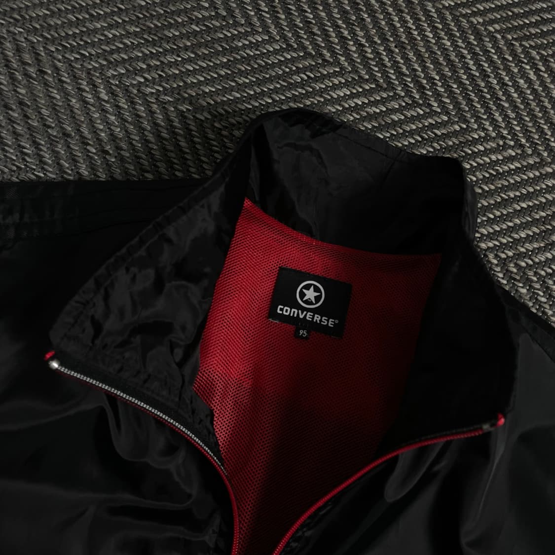 00s 컨버스 올드스쿨 디테일 블랙 우븐 트랙 자켓 y 3967 상품이미지6