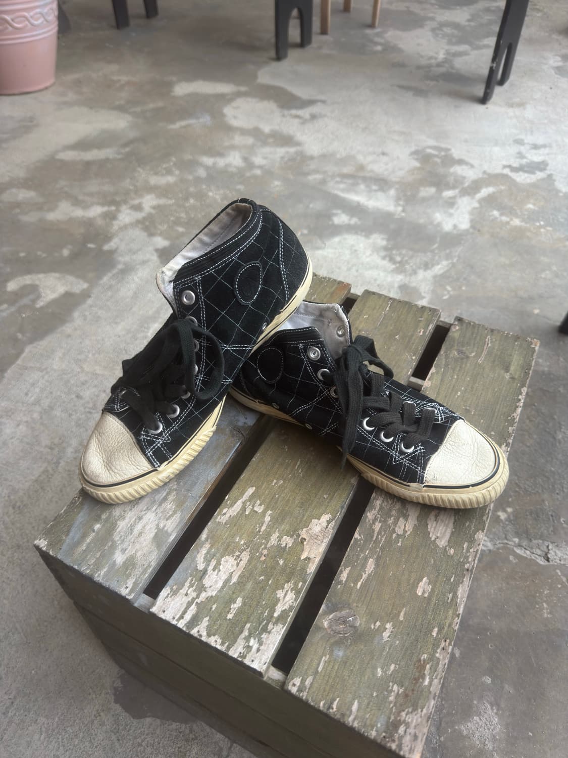 Visvim 하이탑 스웨이드,레더 스니커즈 상품이미지2