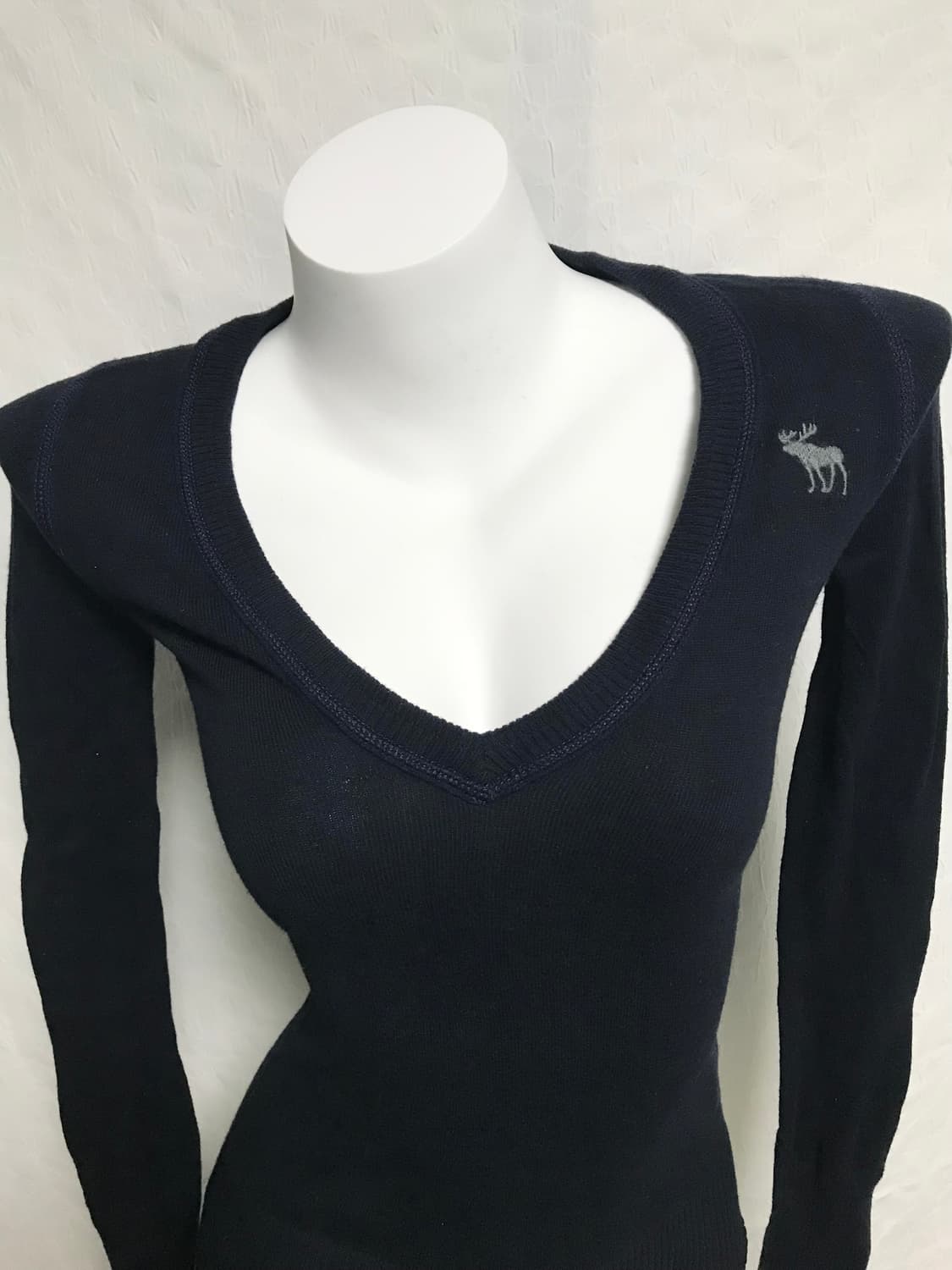 빈티지 아베크롬비 핀터깔 딱붙핏 니트 롱슬리브 탑 상품이미지3