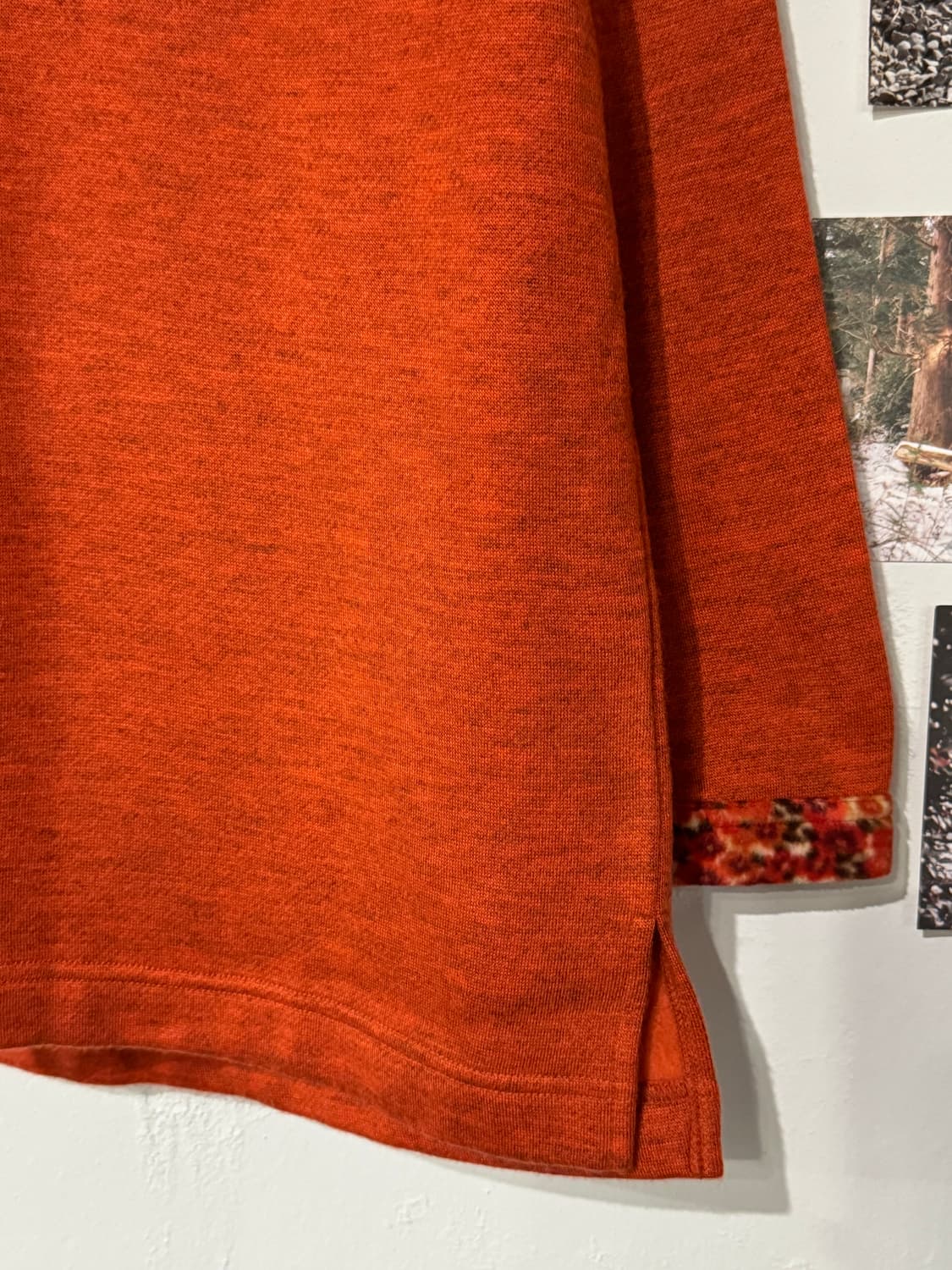 플라워 로고 기모 티셔츠 상품이미지4