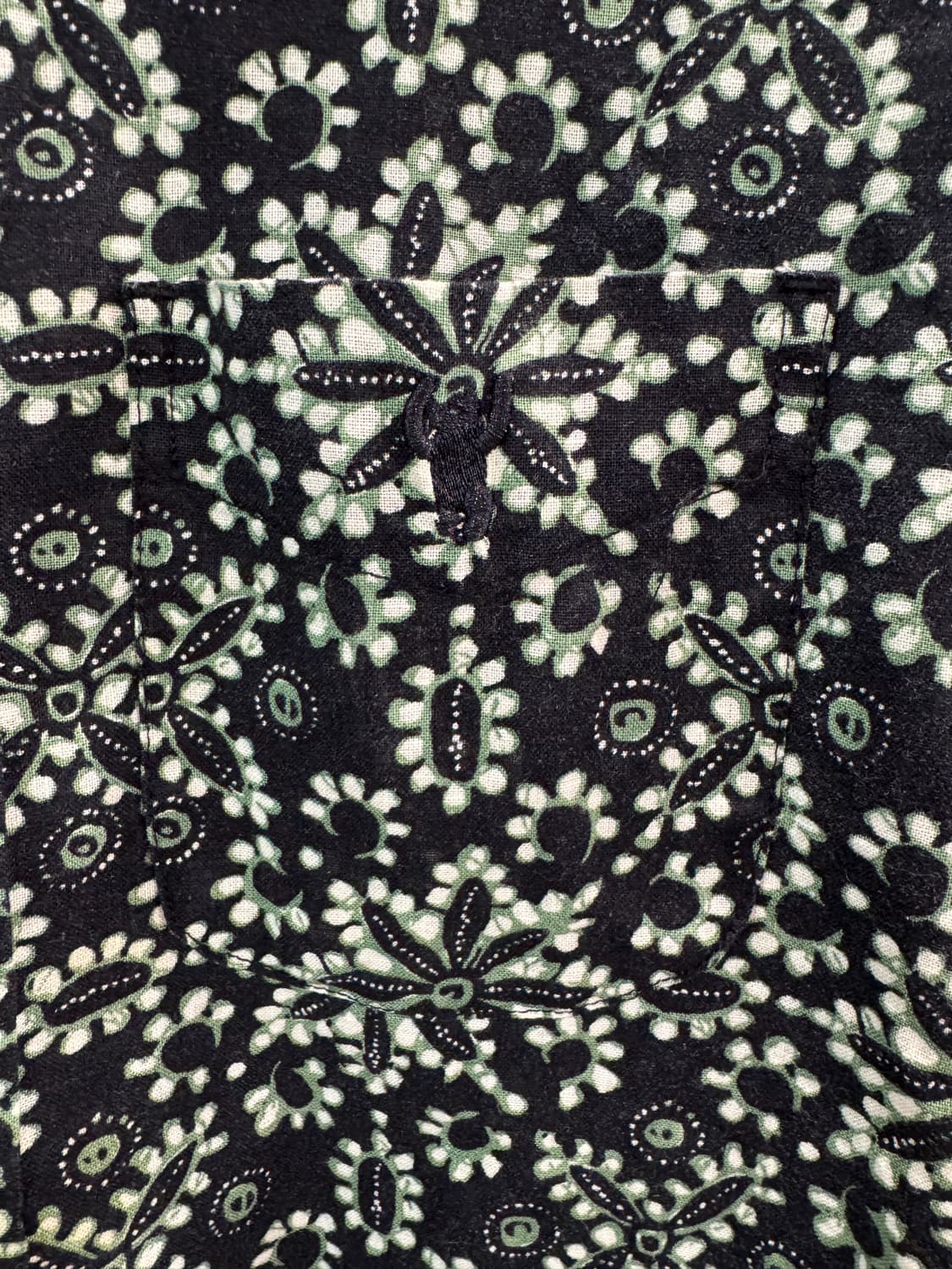 japan vintage 패턴 7부소매 린넨셔츠(레귤러핏) 상품이미지3