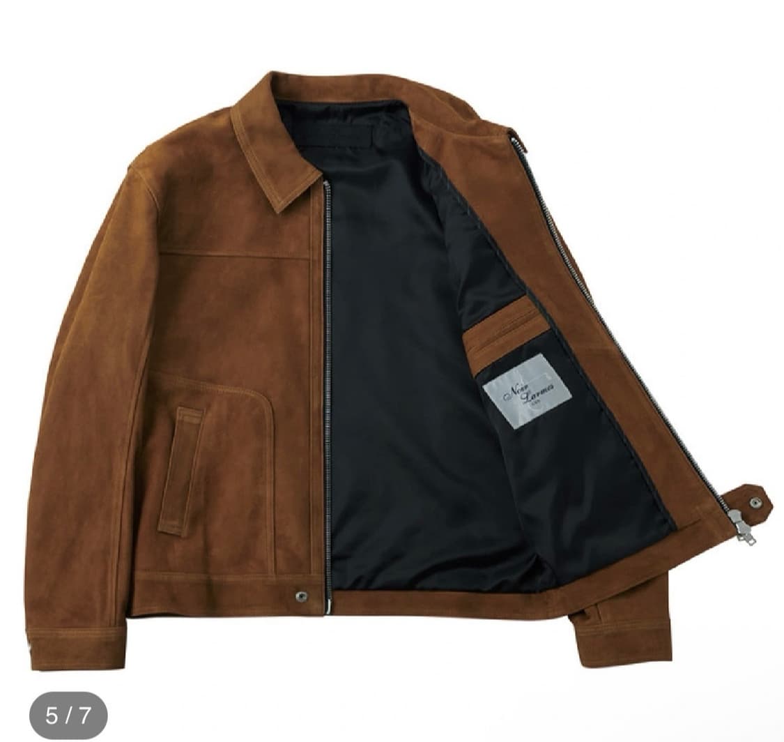 (신품급)느와르라르메스 스웨이드 자켓 (CAMEL)_48 상품이미지2