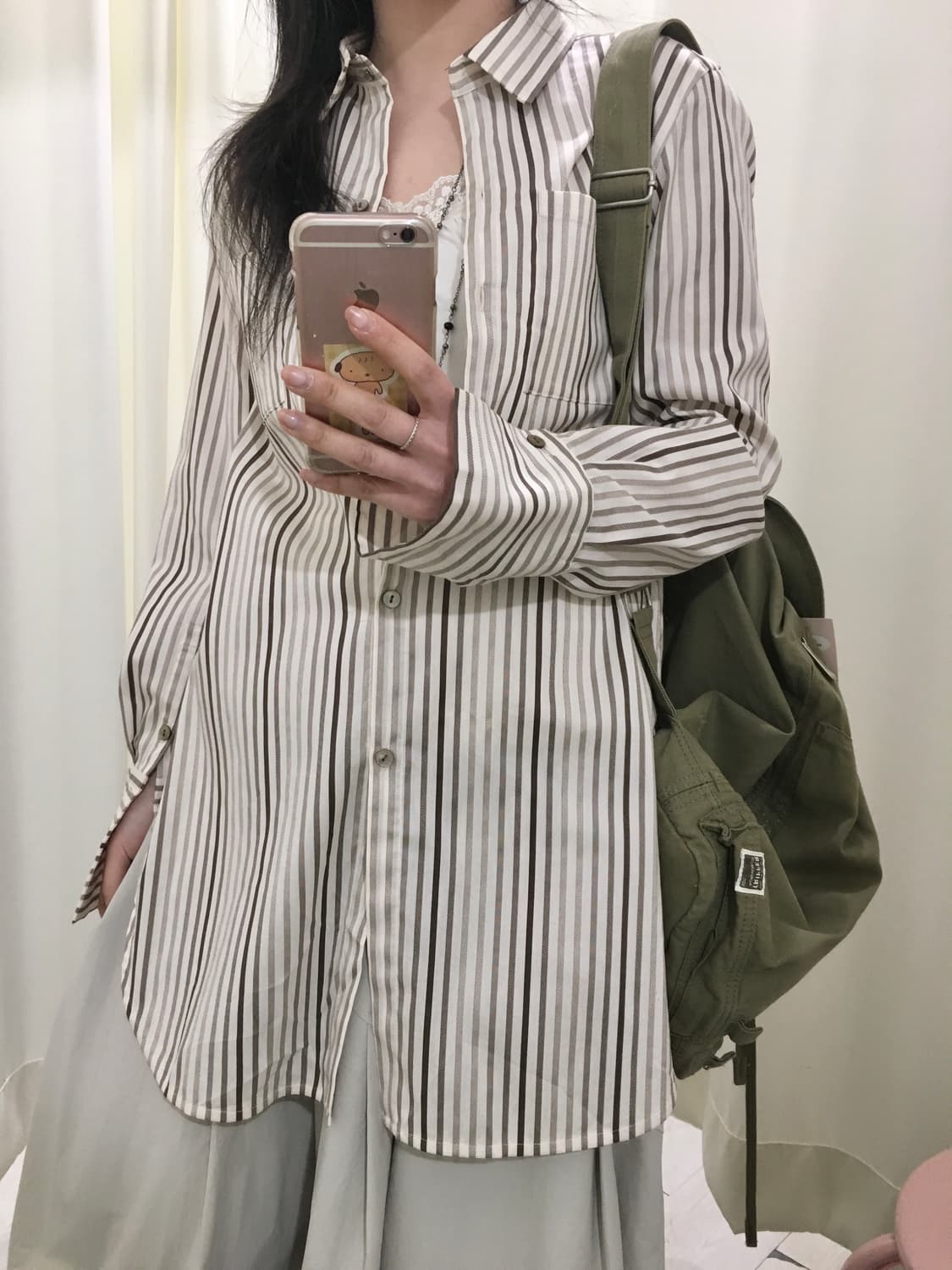 조르쥬레쉬 스트라이프 y2k 포멀 셔츠 상품이미지3