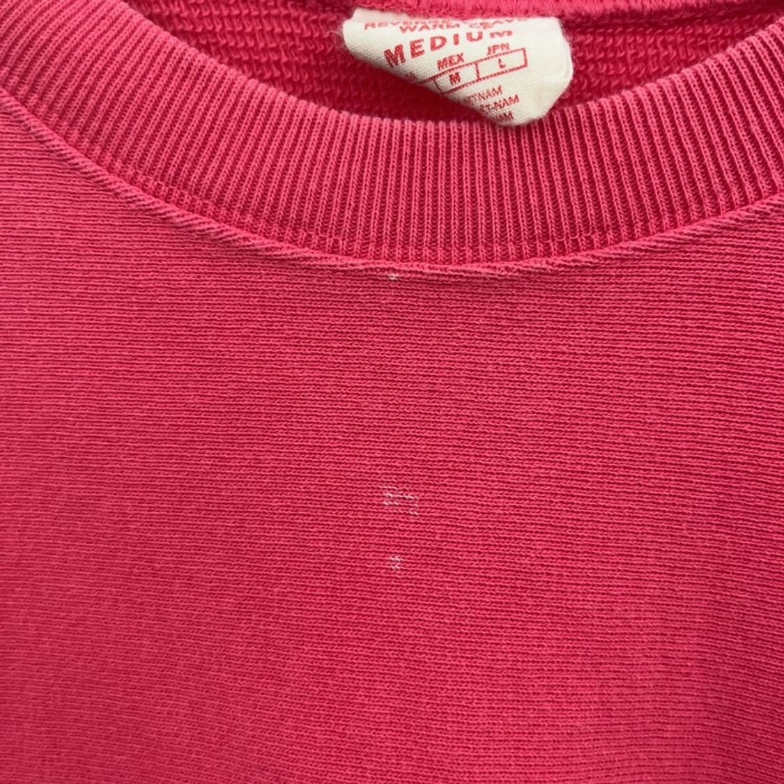 챔피온 리버스위브 Y2K 00's 핫핑크 맨투맨 M C09014 상품이미지7