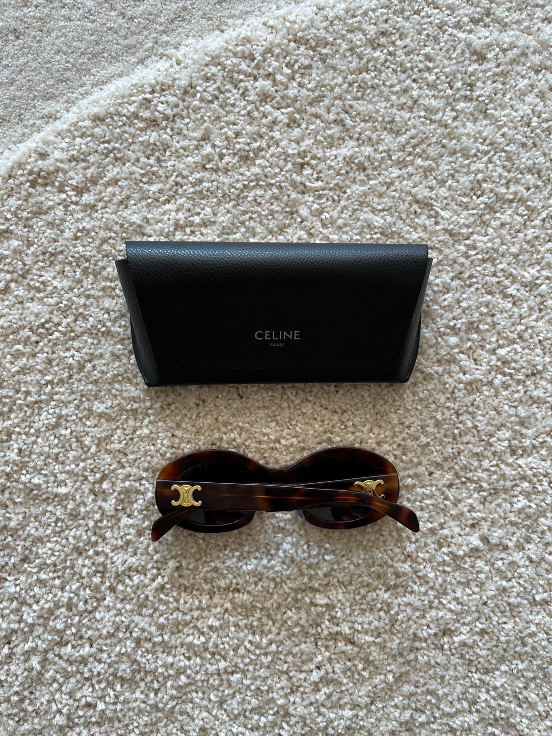 셀린느 Triomphe Oval Blonde Havana 상품이미지2