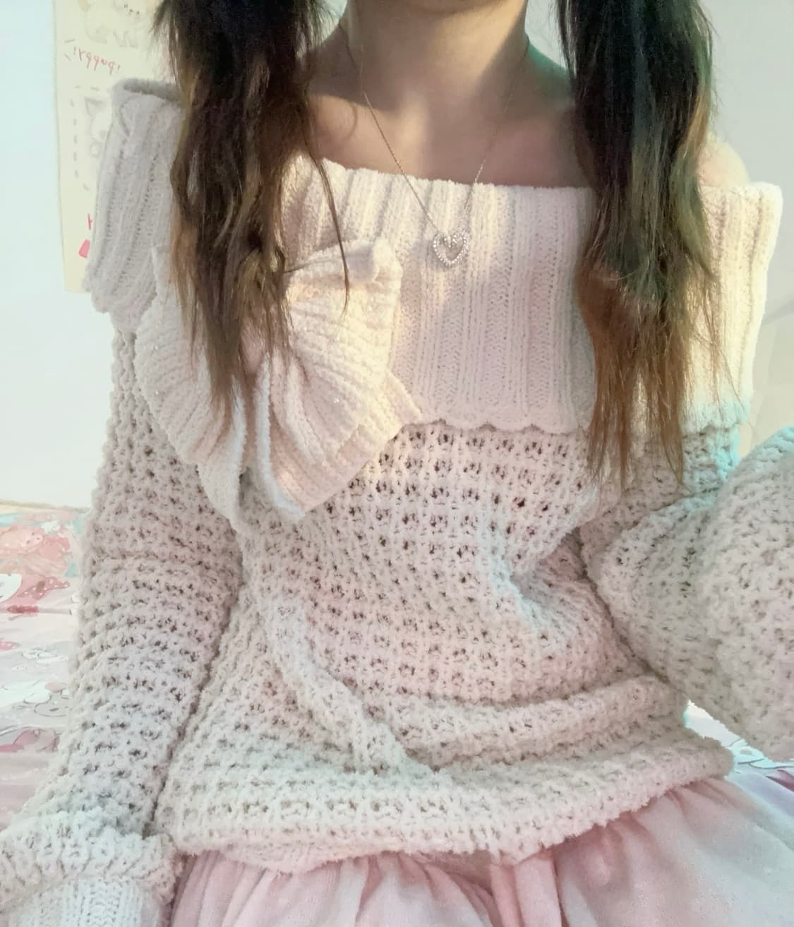 리즈리사 핀터깔 히메갸루 리본니트  상품이미지1