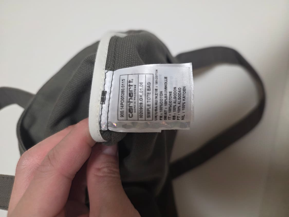 칼하트 토트백 올리브 상품이미지6