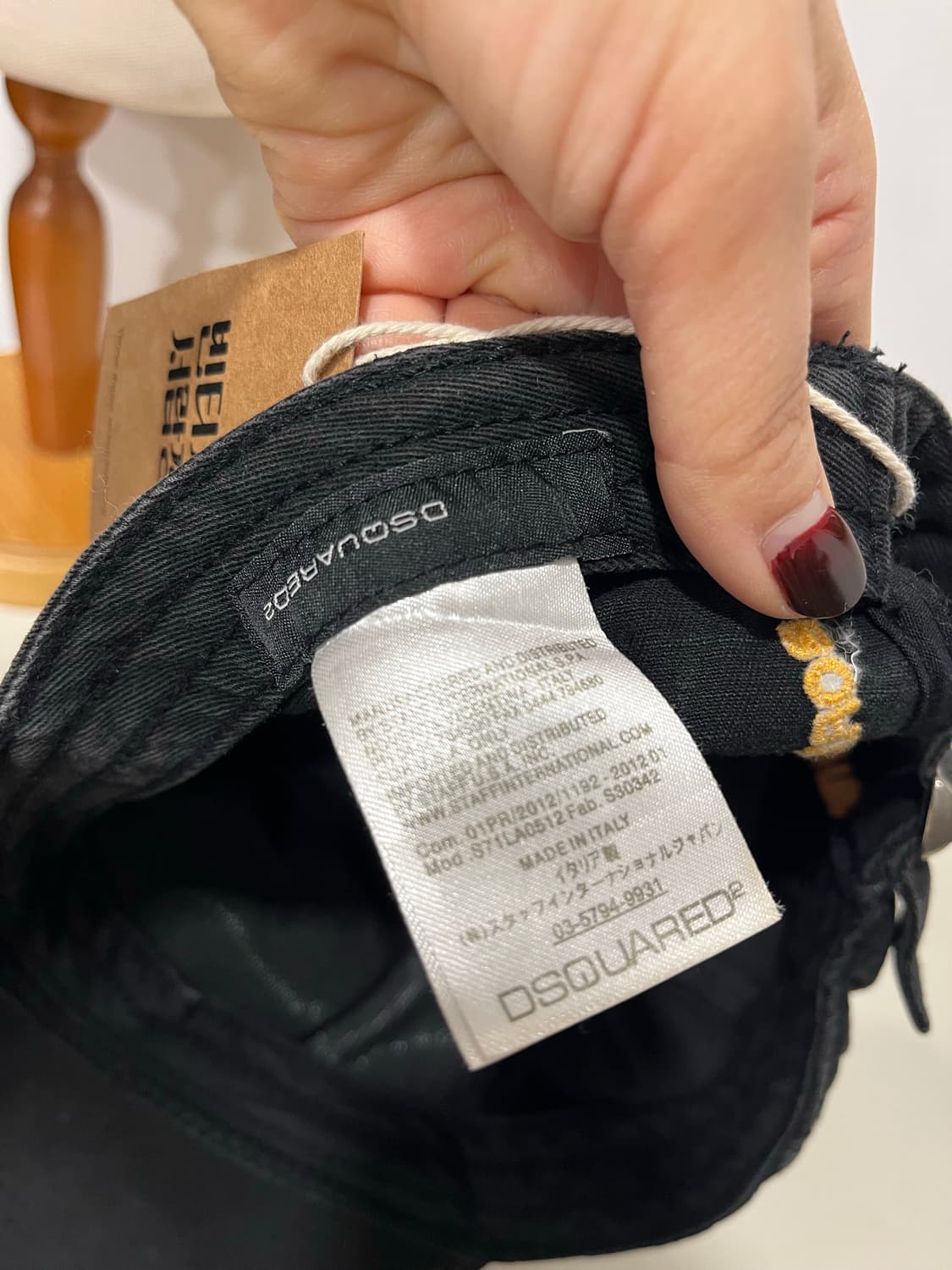 디스퀘어드2 블랙 패치 캡 모자 상품이미지5