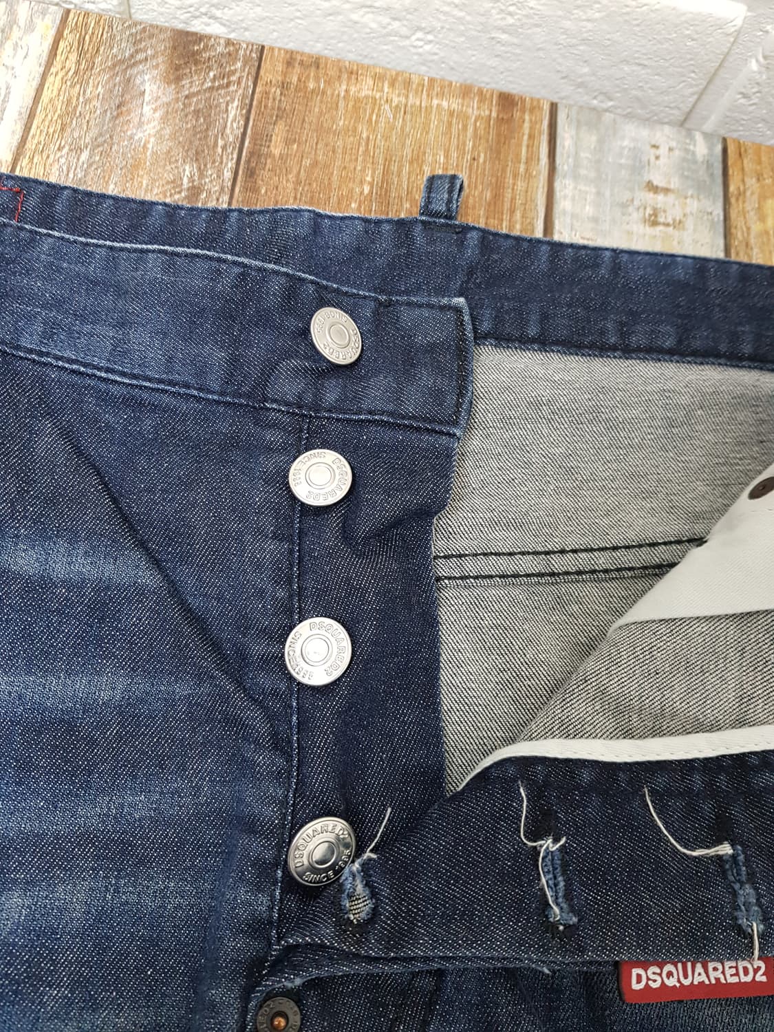 [54/정품] 디스퀘어드2 데님 숏팬츠 데미지 워싱진 상품이미지3