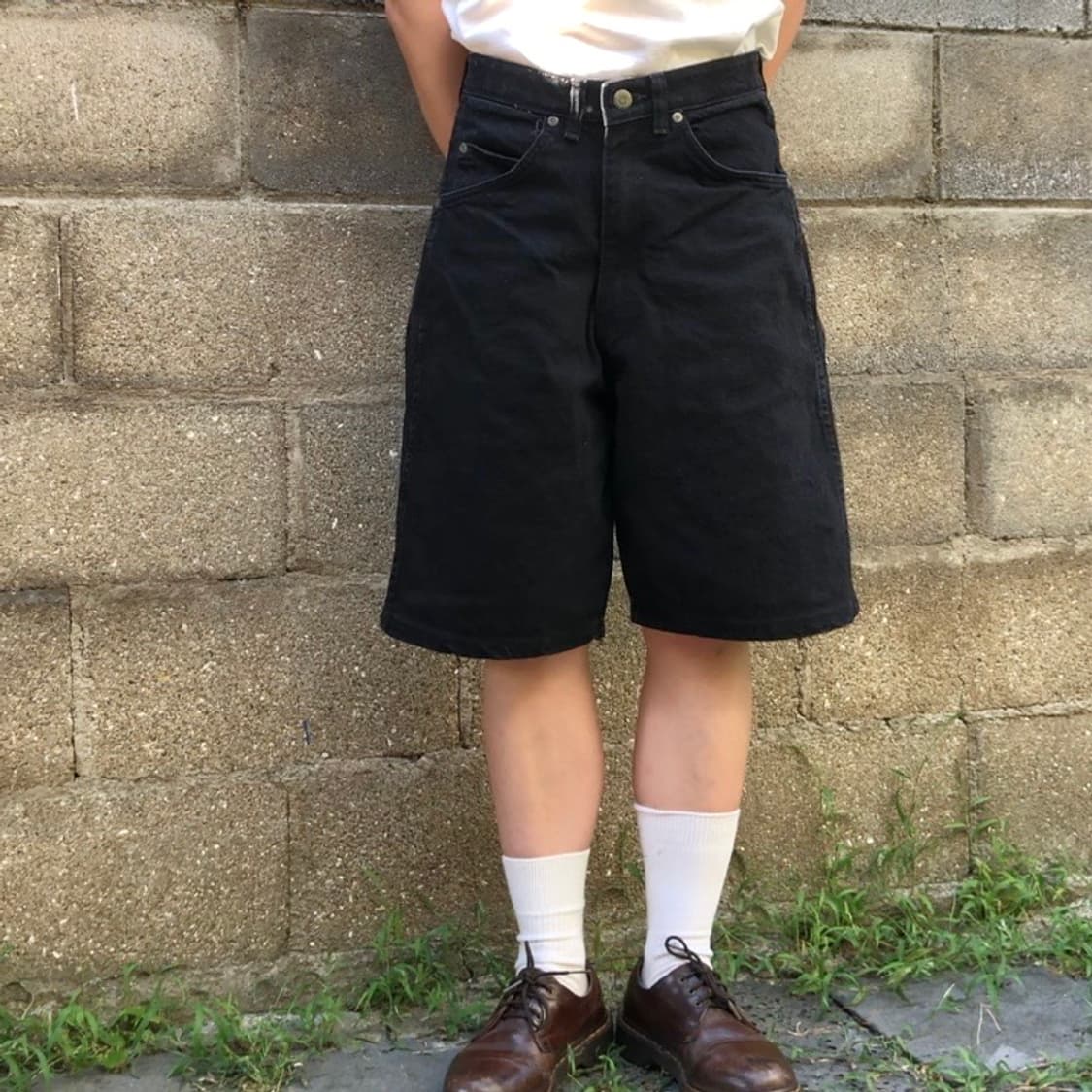 Wrangler black denim shorts 상품이미지2