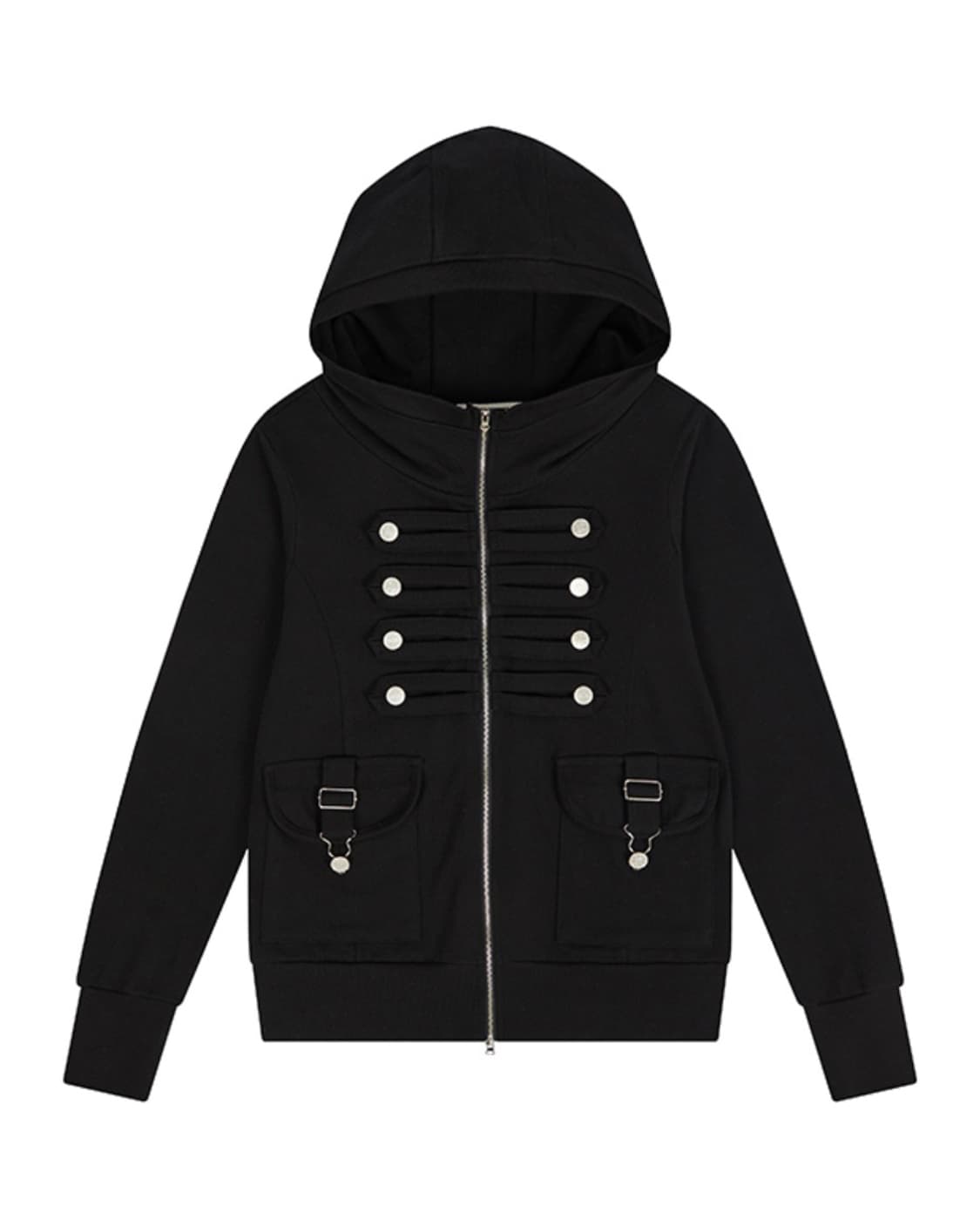 러브이즈트루 나폴레옹 후드집업 블랙 상품이미지1