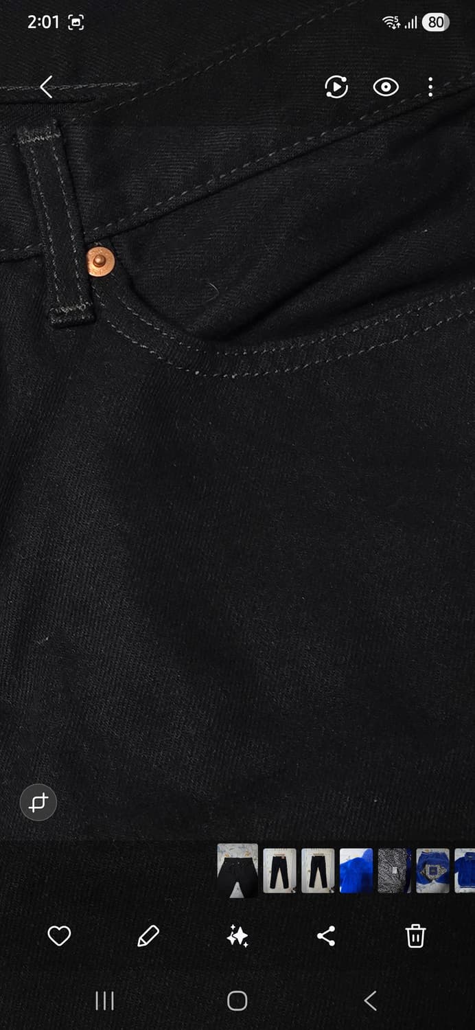 리바이스 511 블랙 데님진 W31 L32 상품이미지5