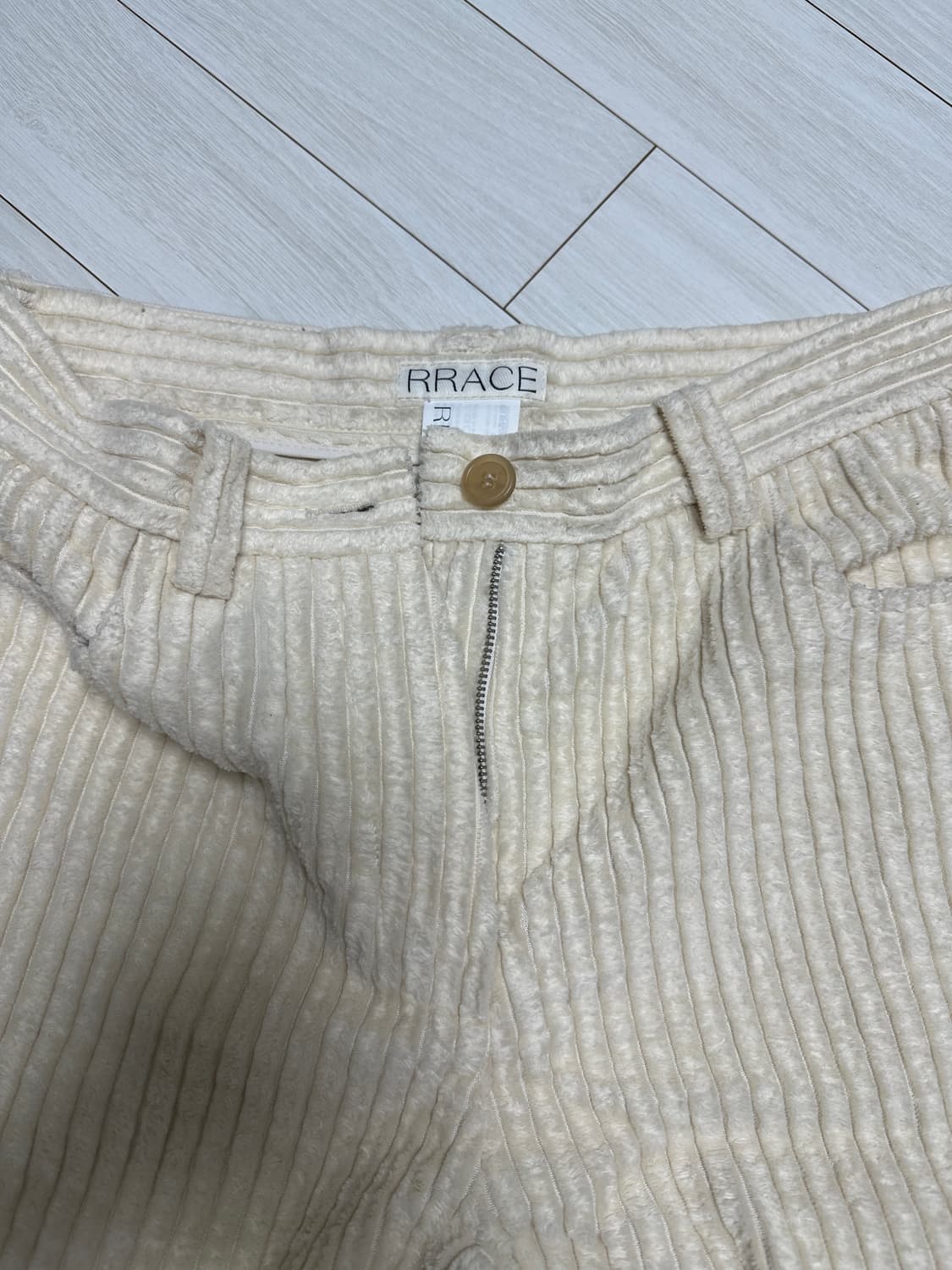 레이스 rrace 와이드 코튼 코듀로이 팬츠 상품이미지2