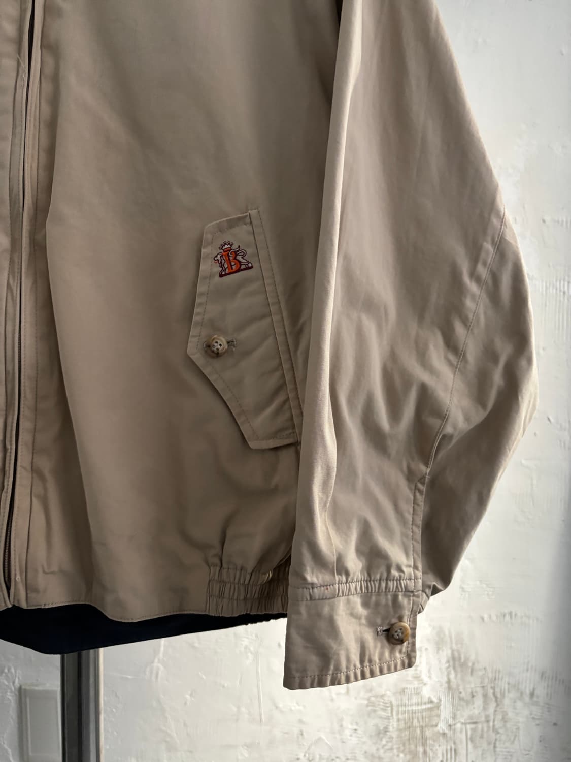 Baracuta 바라쿠타 90’s 베이지 로고 G-9 헤링턴 자켓 상품이미지5