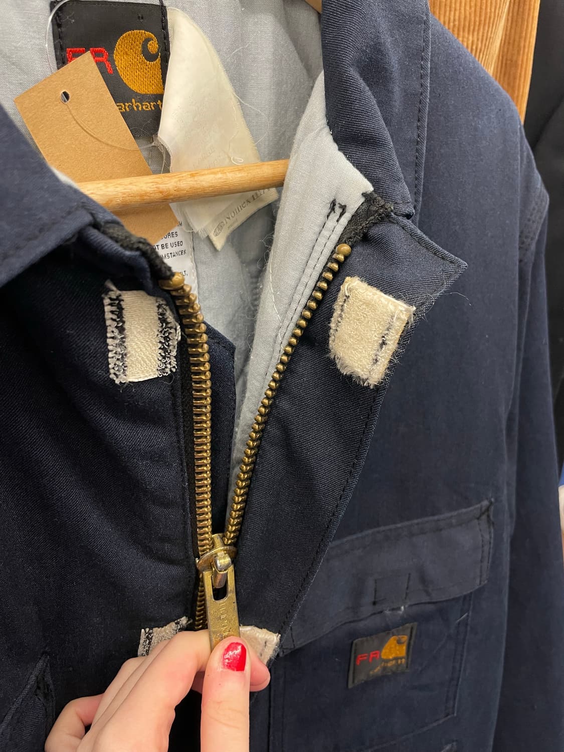 1990s Carhartt 칼하트 FR 방화 워크 자켓 상품이미지7