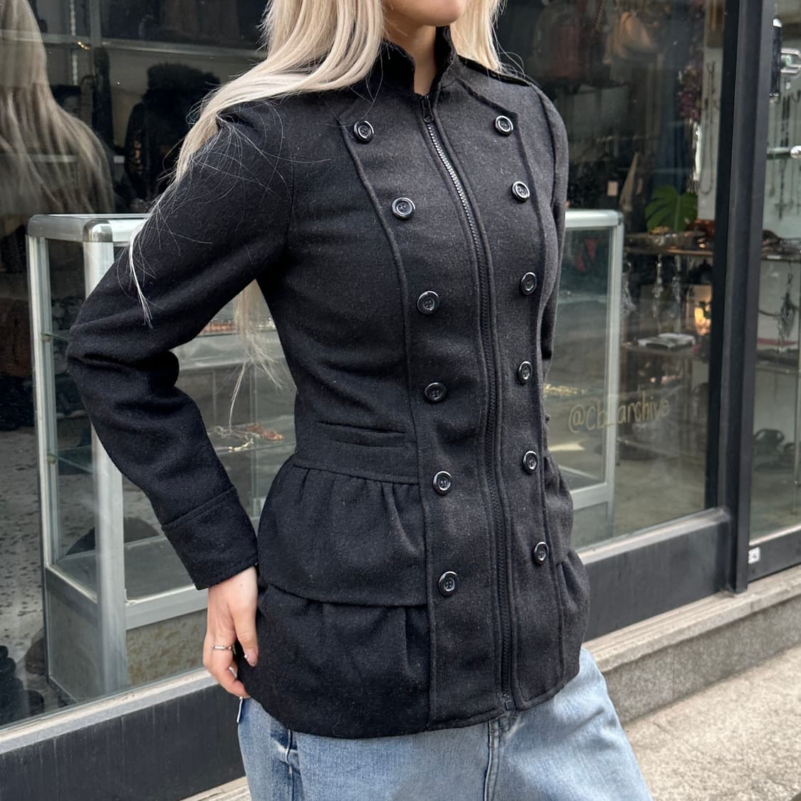 00s 빈티지 러플 나폴레옹 단주 자켓 상품이미지5